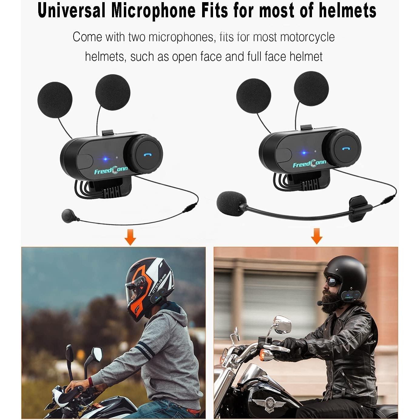 Auricular Bluetooth FreedConn TCOM-VB para Motocicleta 10h