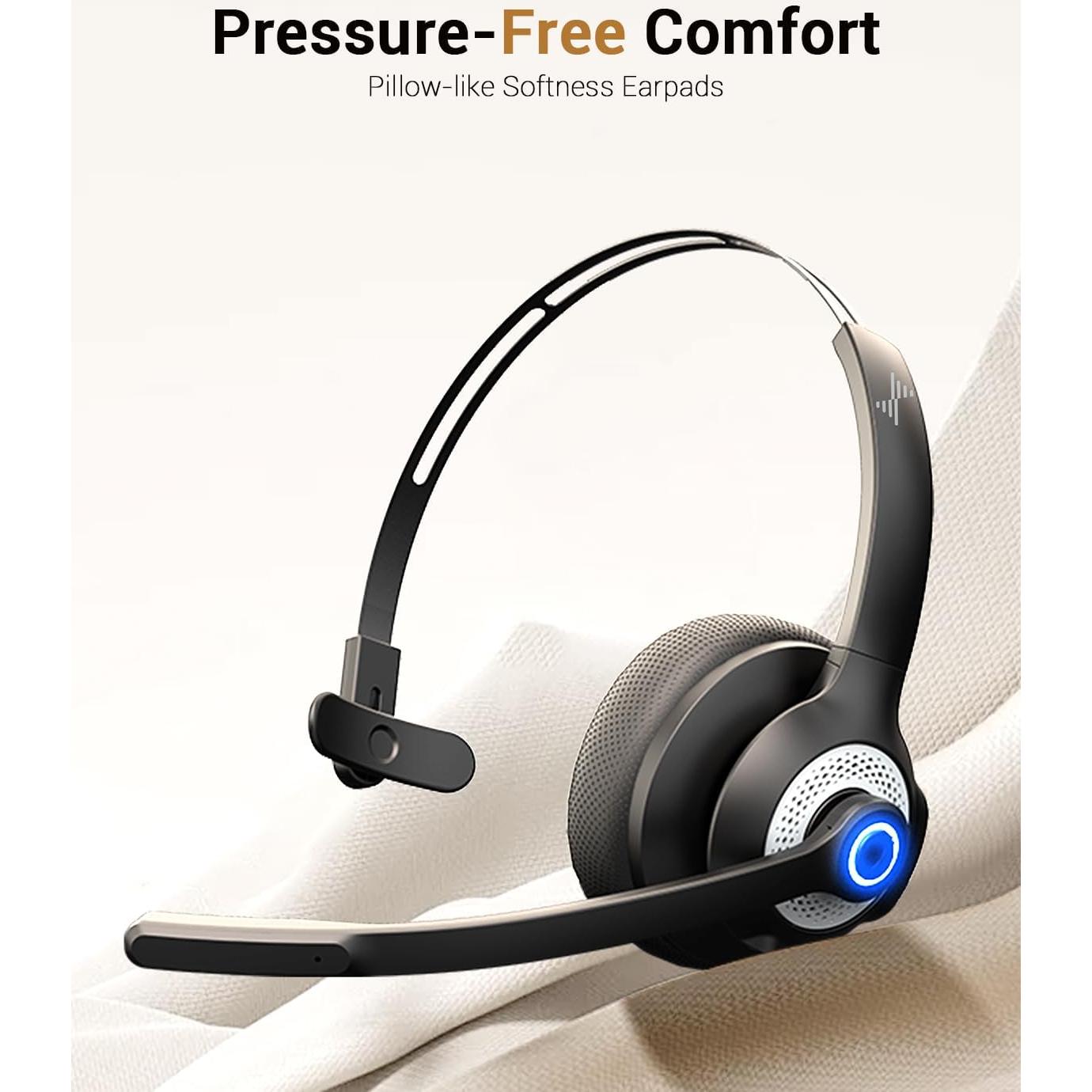 Auriculares Inalámbricos JIAMQISHI EH06 con Micrófono y Dongle USB