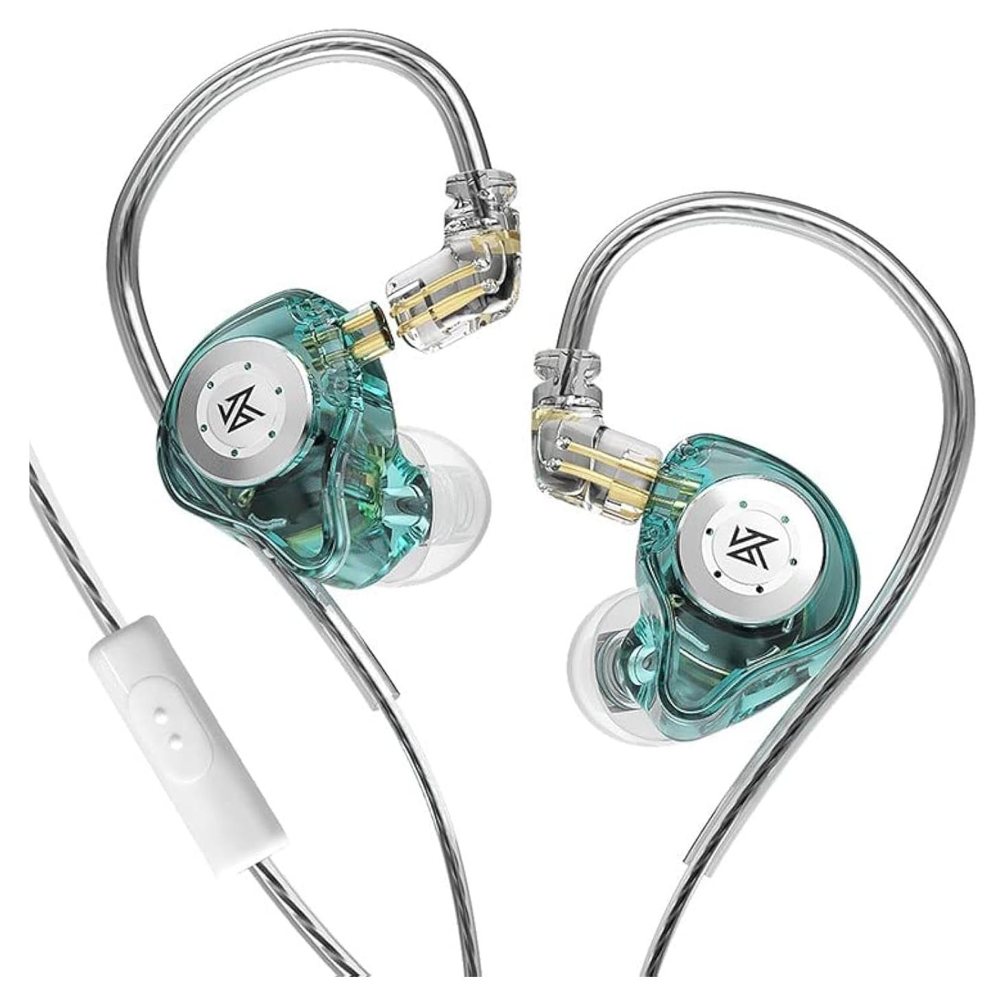 Auriculares KZ EDX PRO In-Ear con Micrófono Aislante Cian