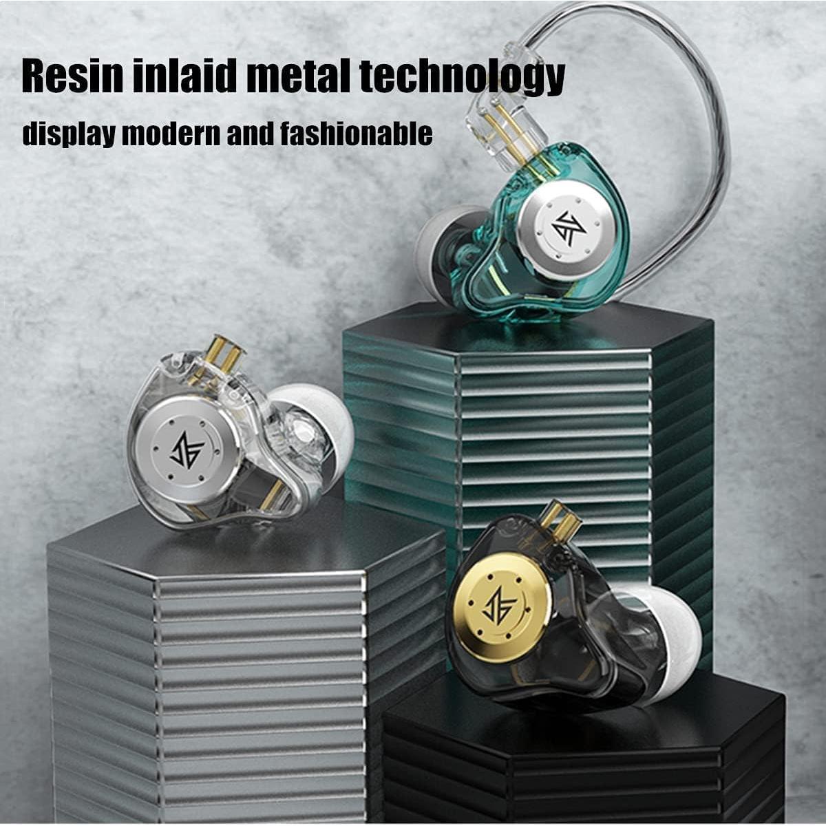 Auriculares KZ EDX PRO In-Ear con Micrófono Aislante Cian