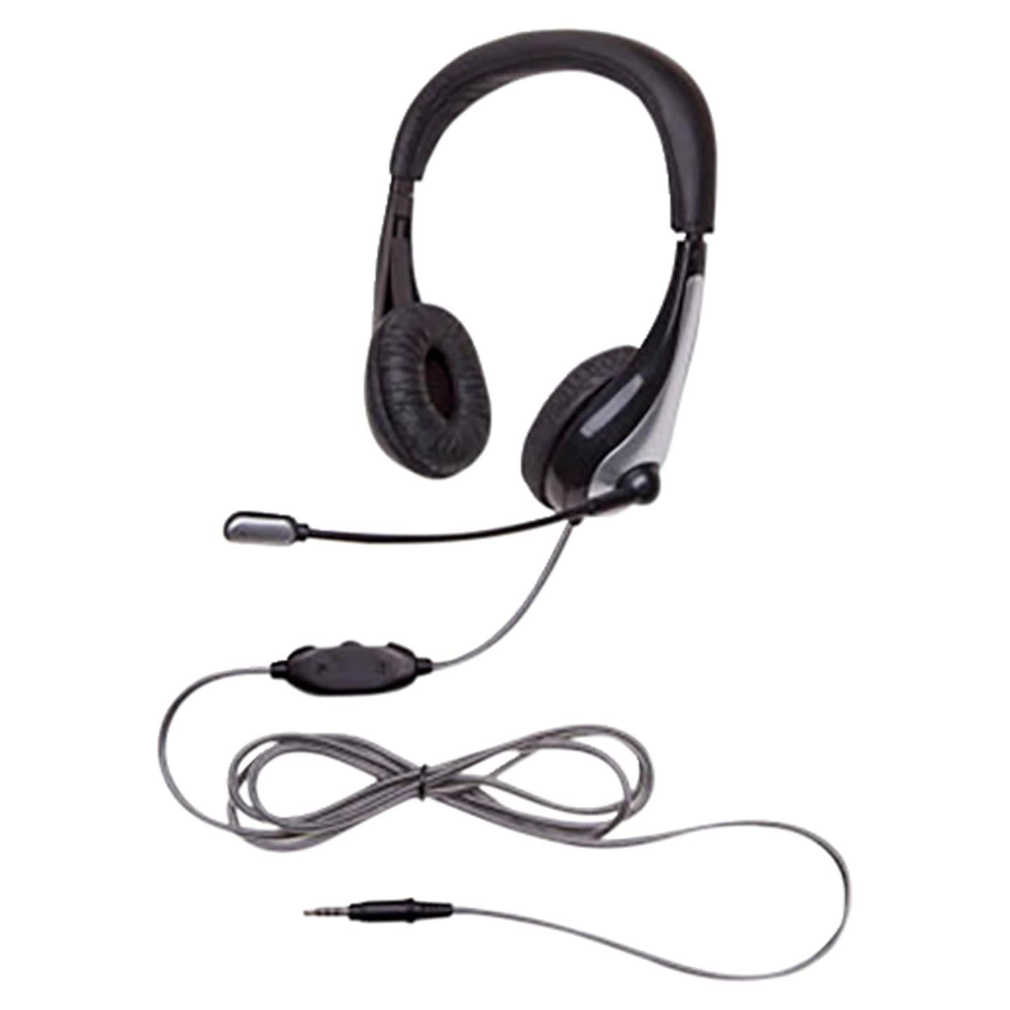 Auriculares con micrófono Califone 1025MT NeoTech Negro Plata
