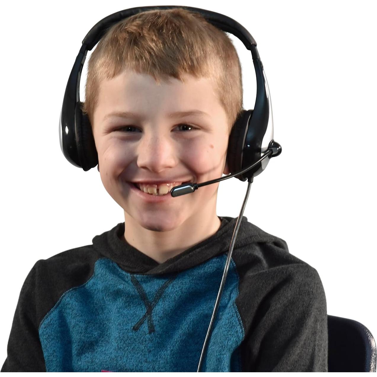 Auriculares con micrófono Califone 1025MT NeoTech Negro Plata