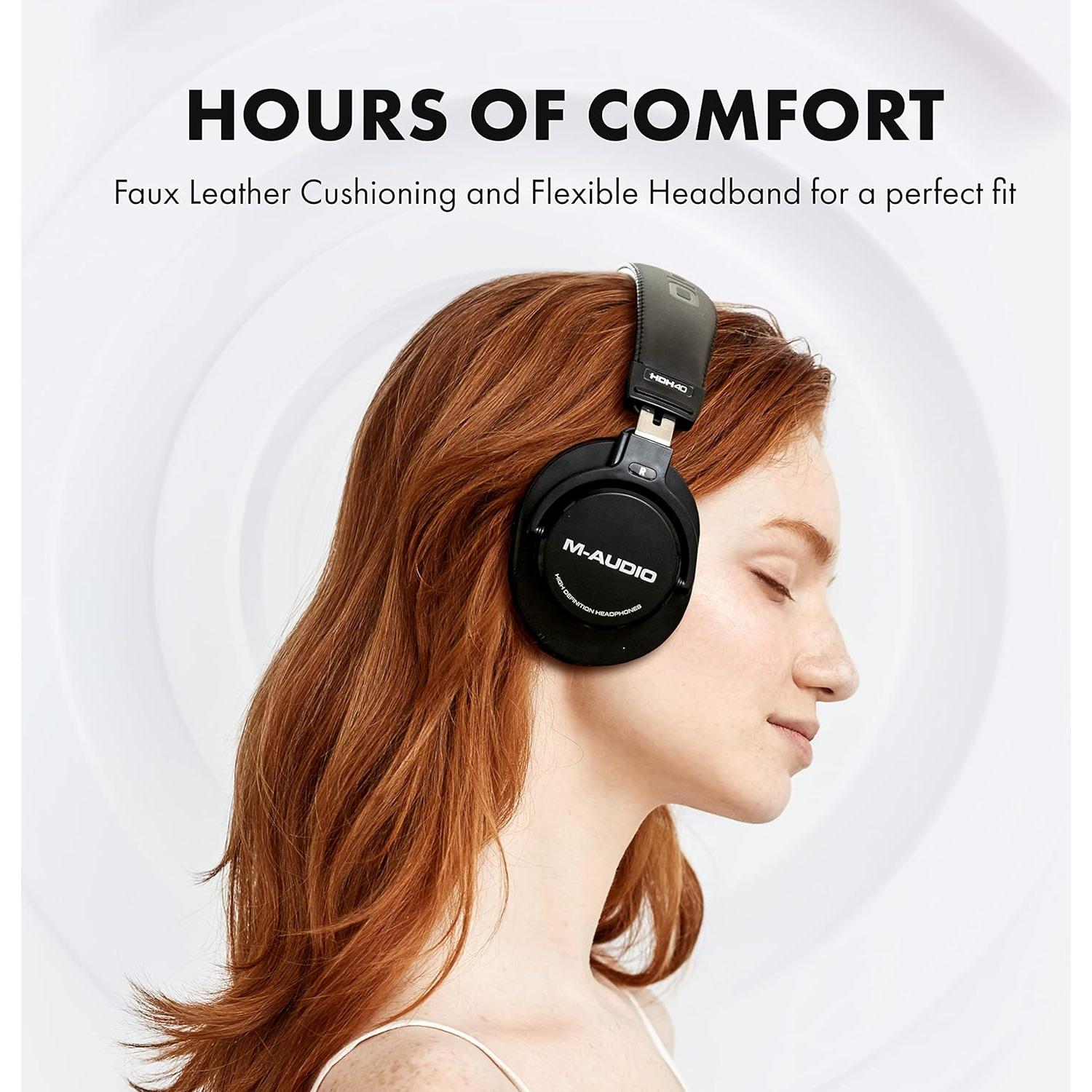 Auriculares de Estudio M-Audio HDH40 con Cable de 2.7m - Negro