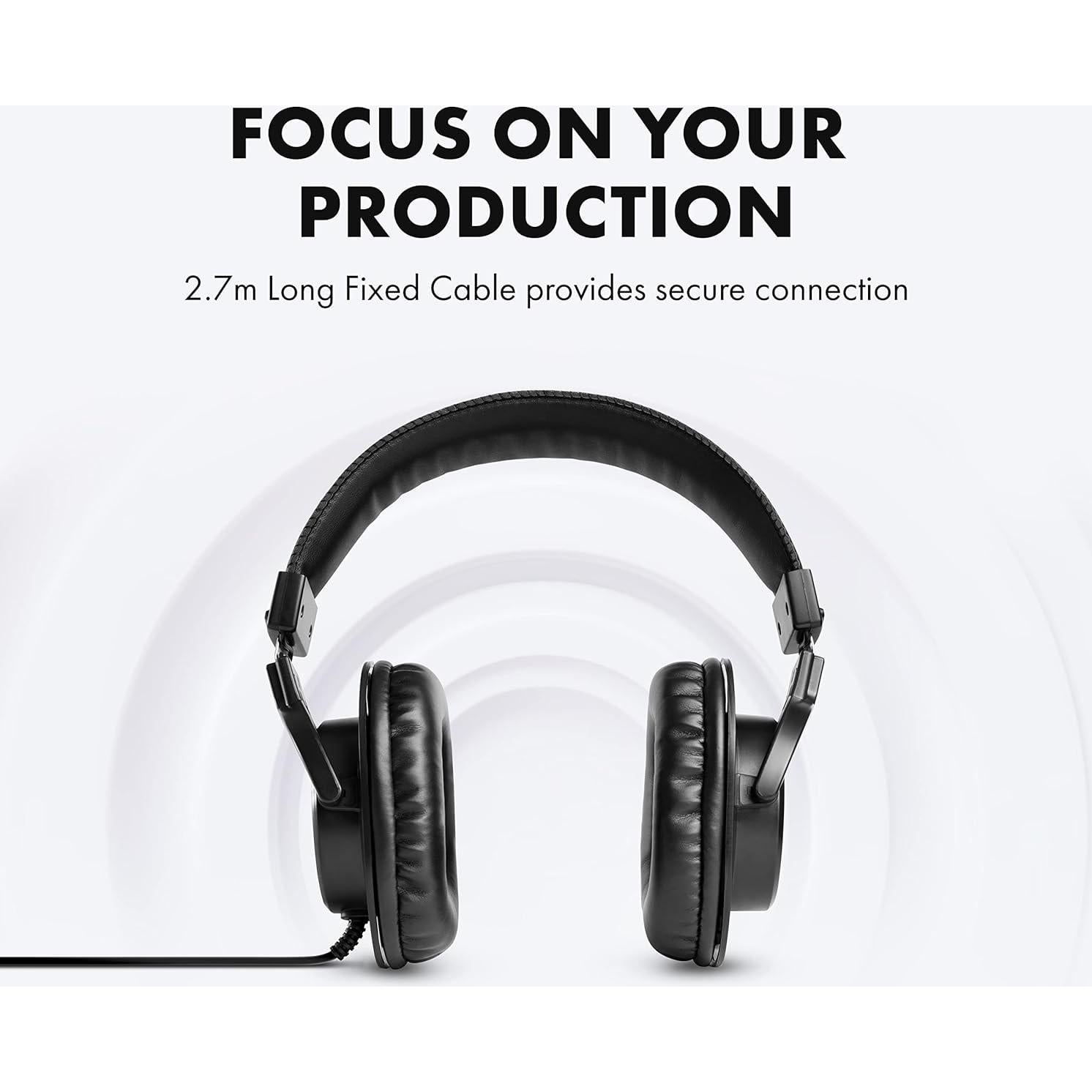 Auriculares de Estudio M-Audio HDH40 con Cable de 2.7m - Negro