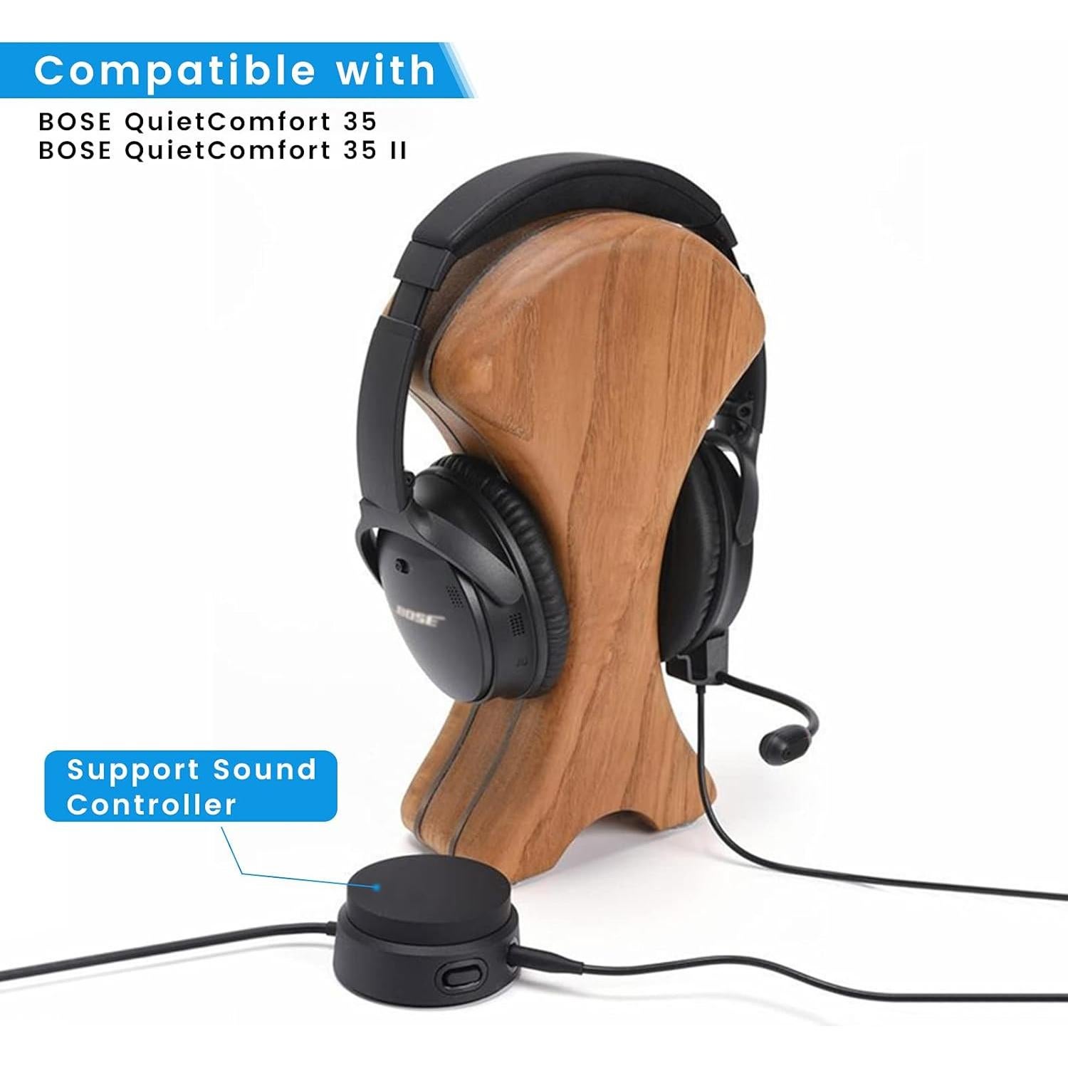 Micrófono Desmontable Weishan para Auriculares Bose QC35 II y QC35