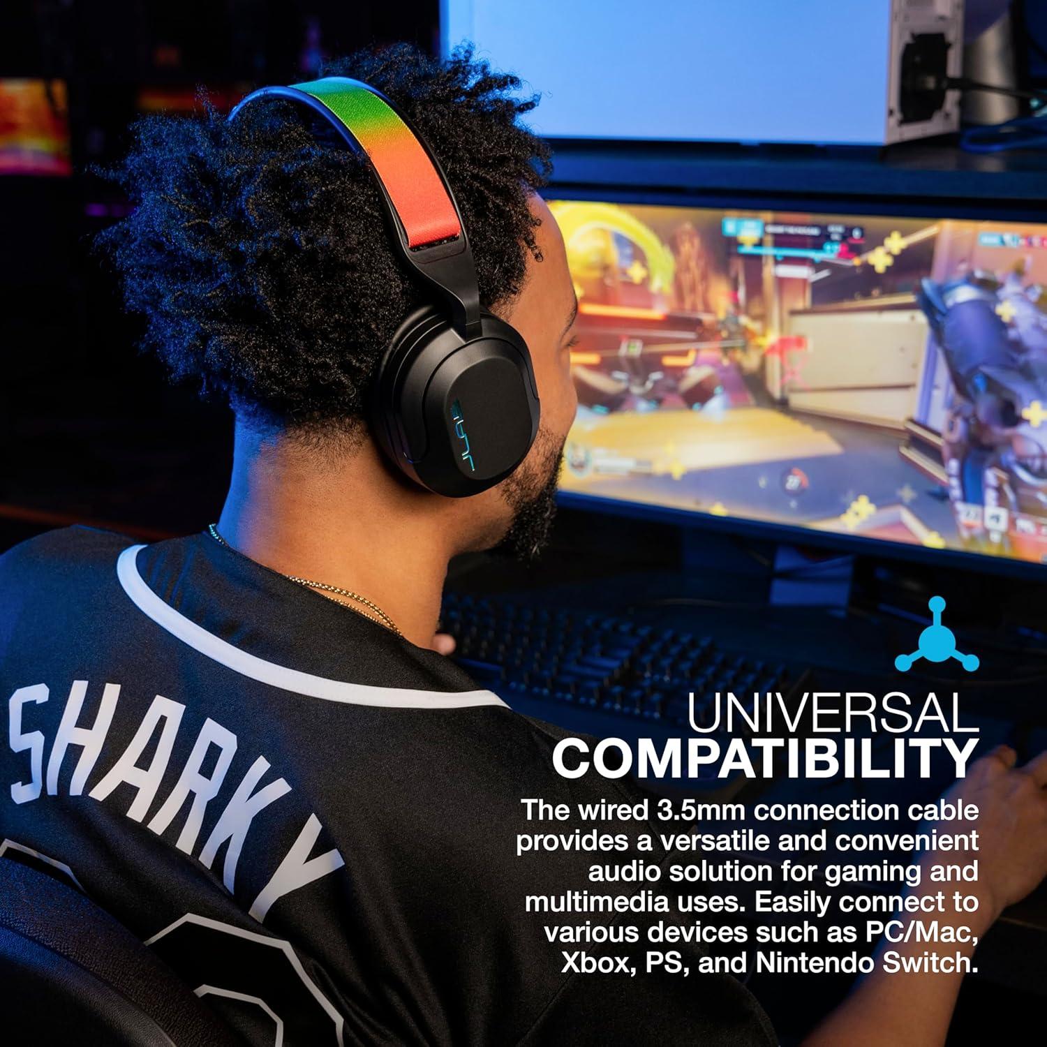 Auriculares JLab Nightfall Gaming 50mm con micrófono rotatorio