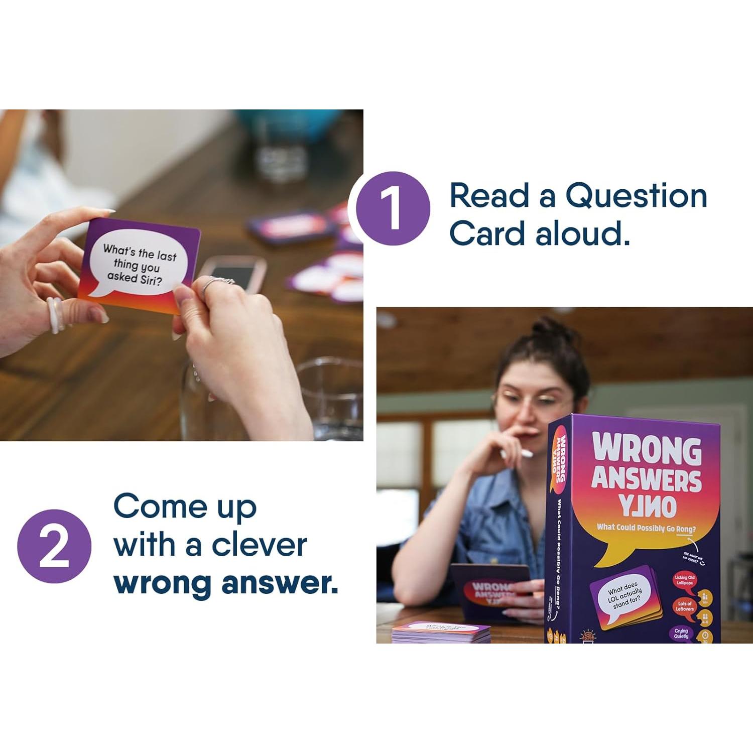 Juego de Fiesta Respuestas Incorrectas Solo - Gray Matters - 8 Jugadores