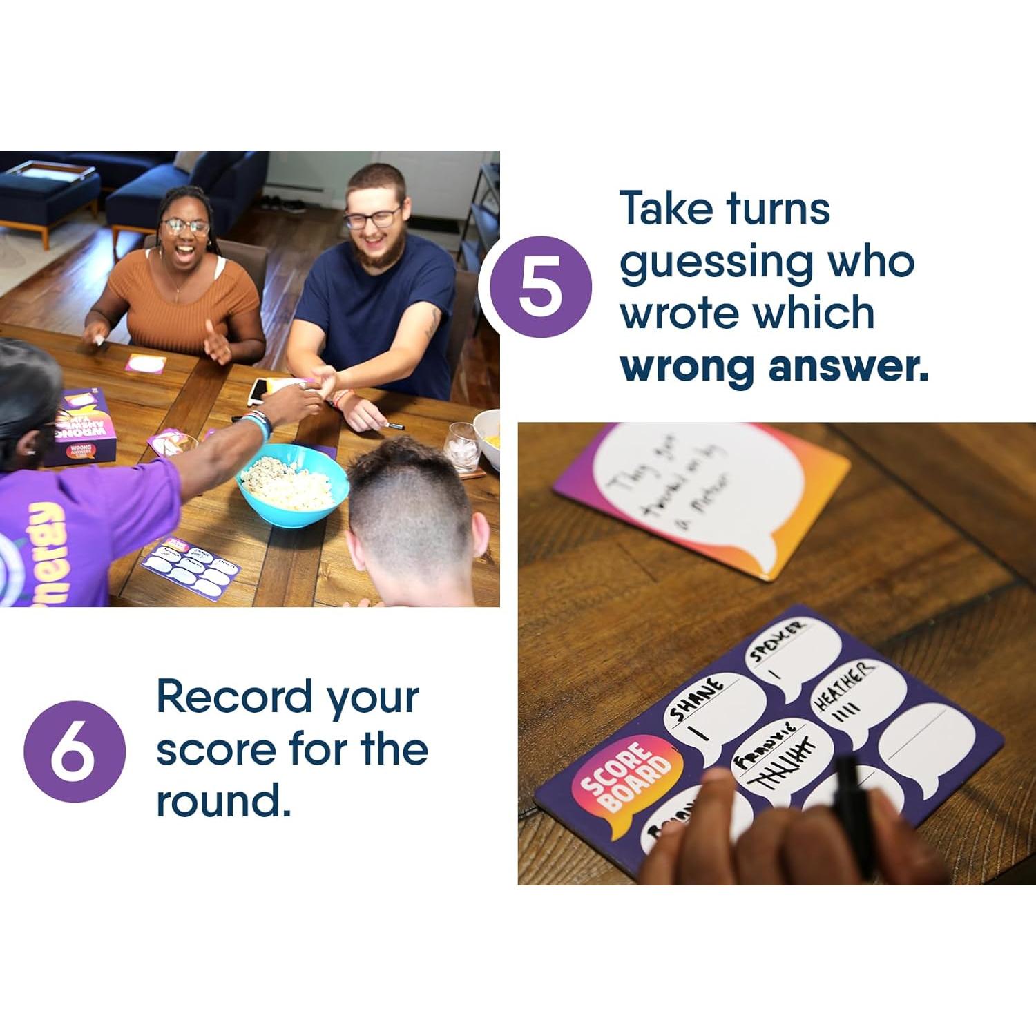 Juego de Fiesta Respuestas Incorrectas Solo - Gray Matters - 8 Jugadores