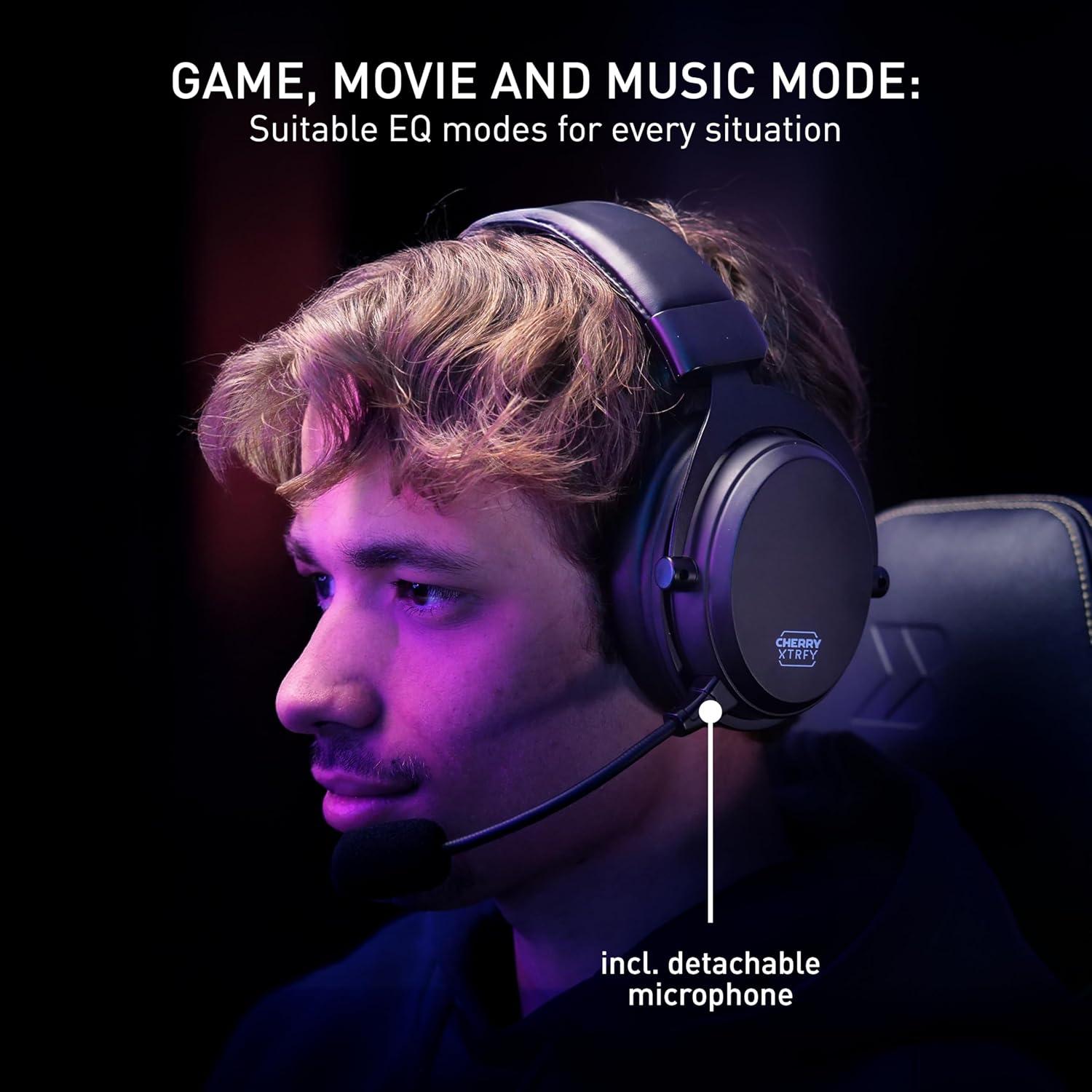 Auriculares Inalámbricos Cherry Xtrfy H3 | 53mm | 100h Batería