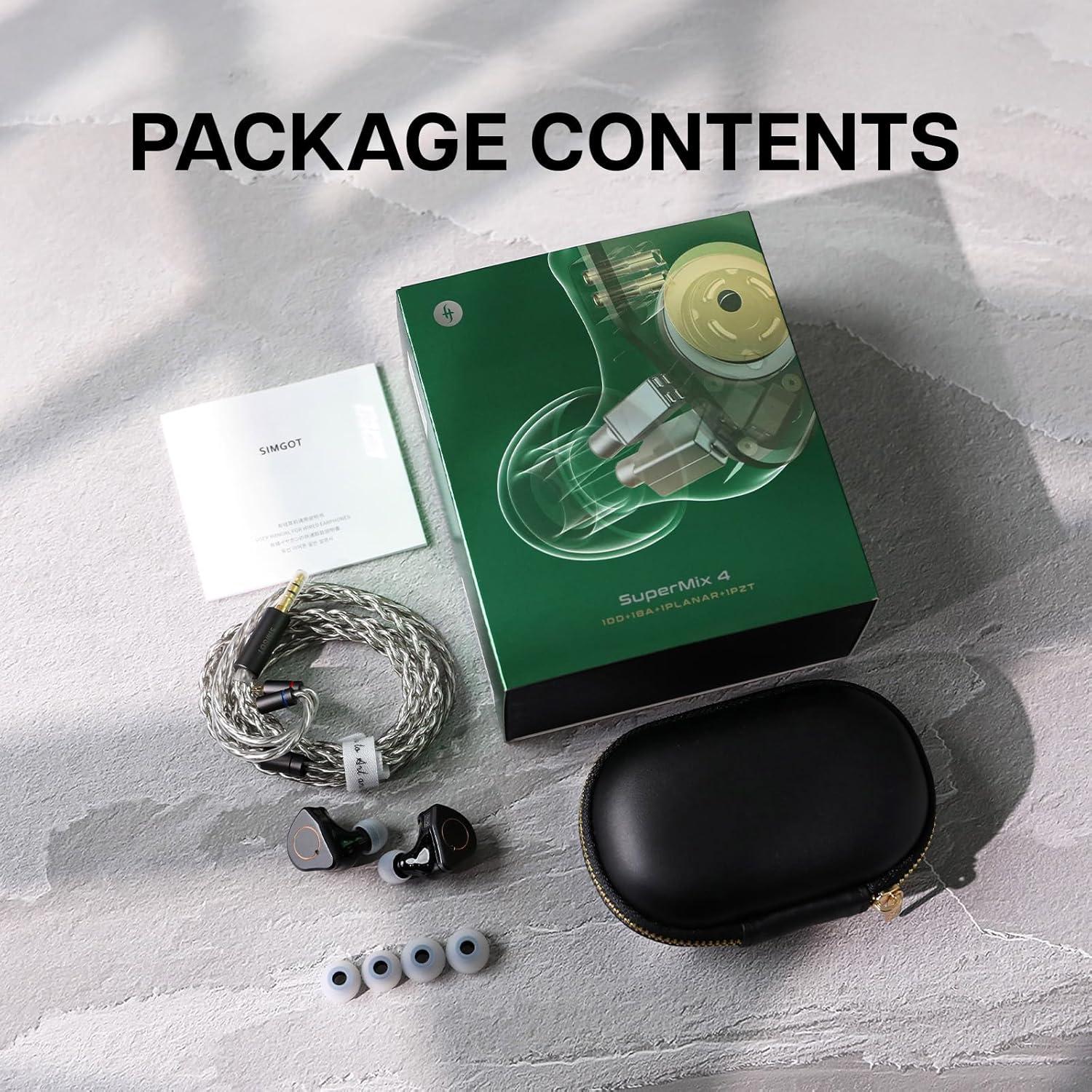 Auriculares In-Ear Linsoul SIMGOT SuperMix 4 HiFi 1DD+1BA+1Planar