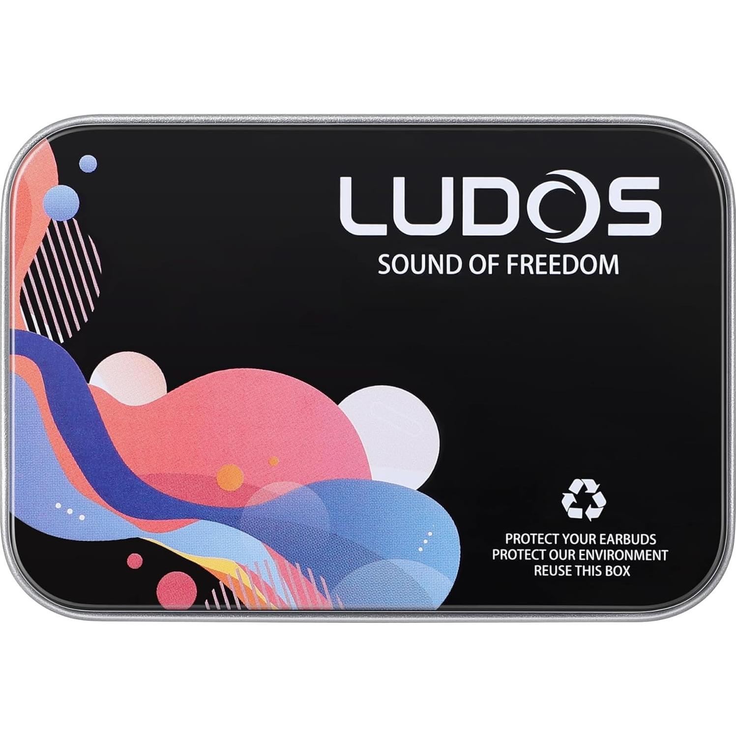 Auriculares con Cable LUDOS ULTRA Rojo - Aislamiento de Ruido, Micrófono