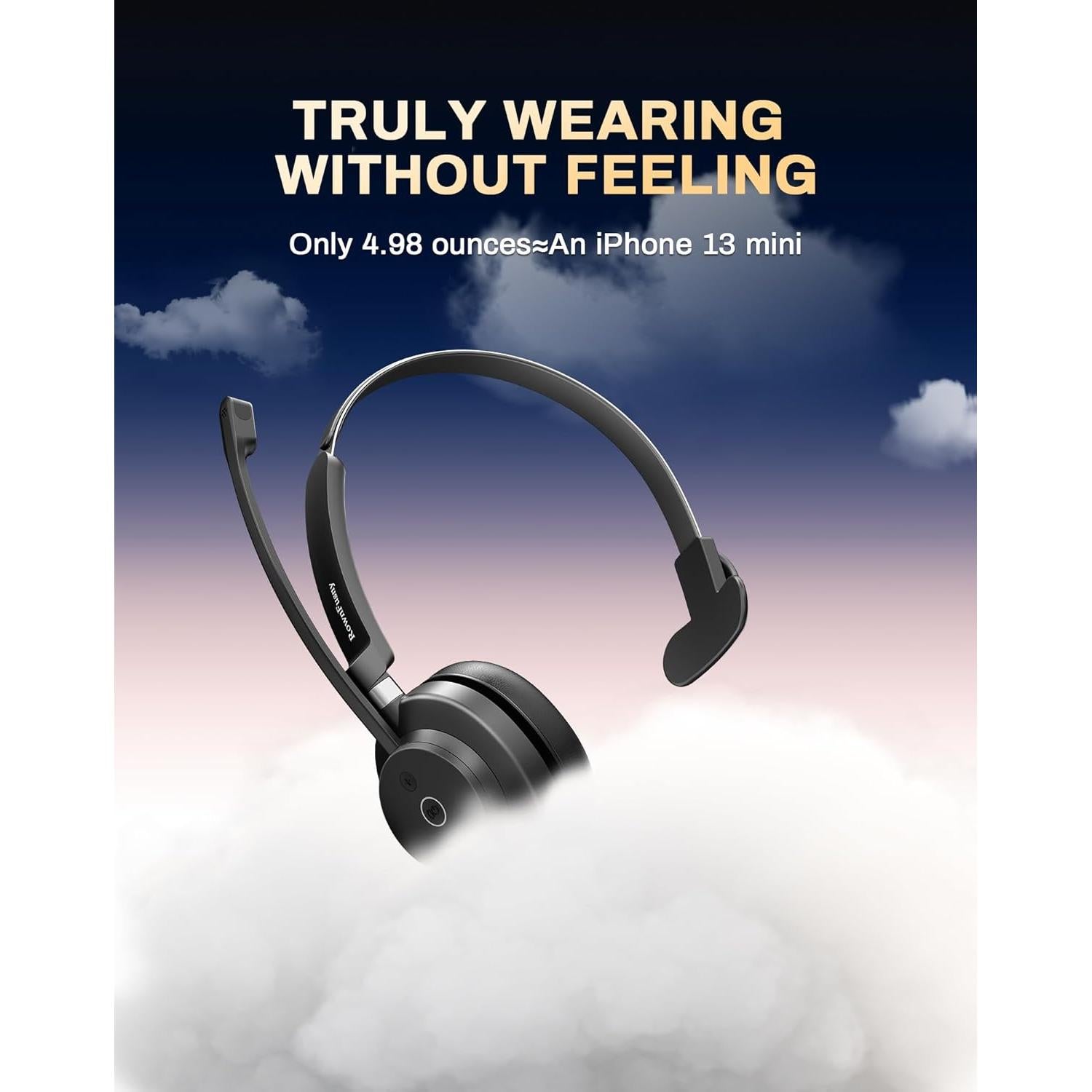 Auriculares Inalámbricos Rownfusny R03-P con Micrófono y Bluetooth 5.3