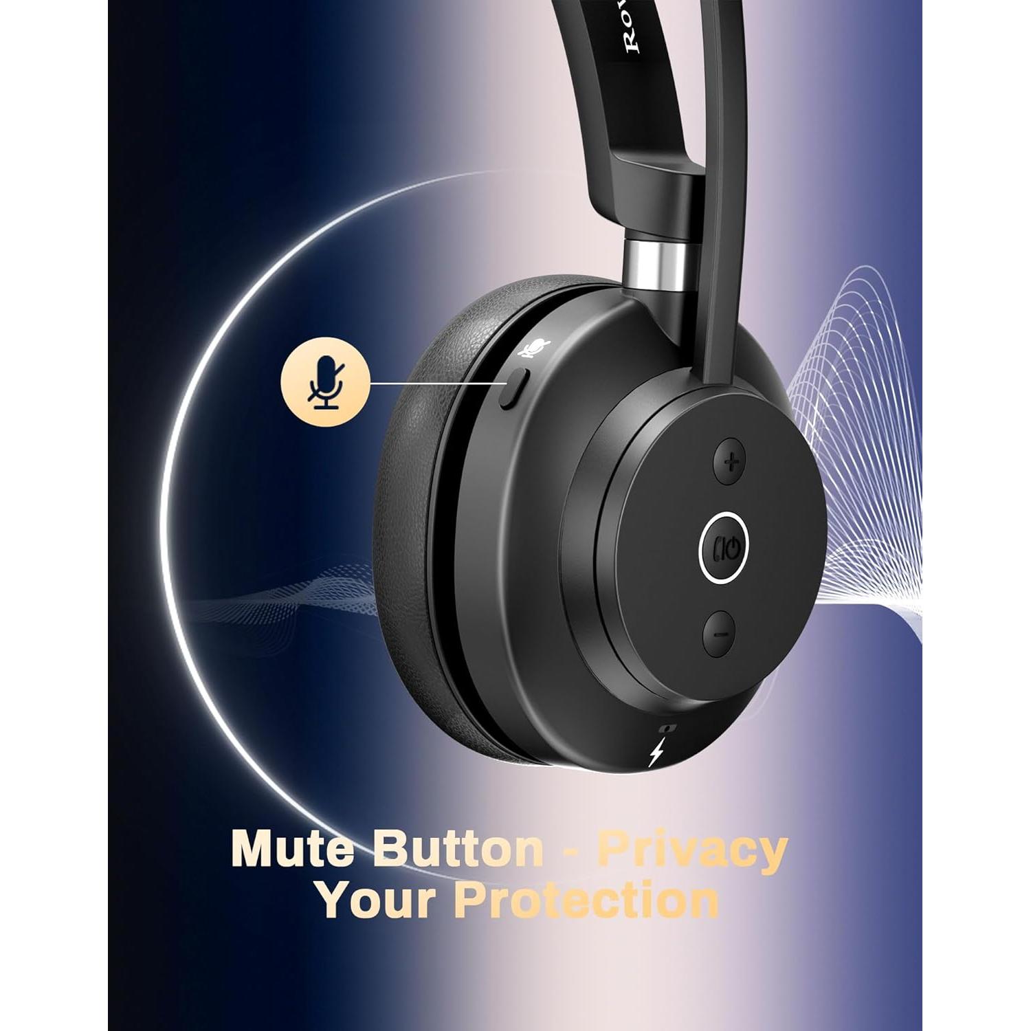 Auriculares Inalámbricos Rownfusny R03-P con Micrófono y Bluetooth 5.3