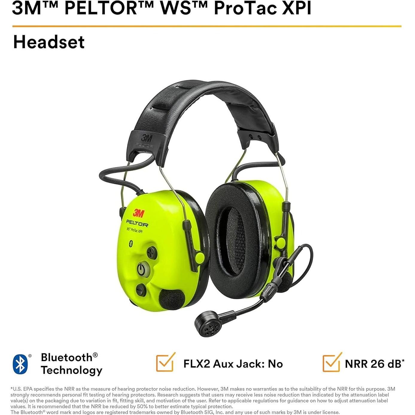 Auriculares 3M PELTOR WS ProTac XPI Diadema Grande Amarillo