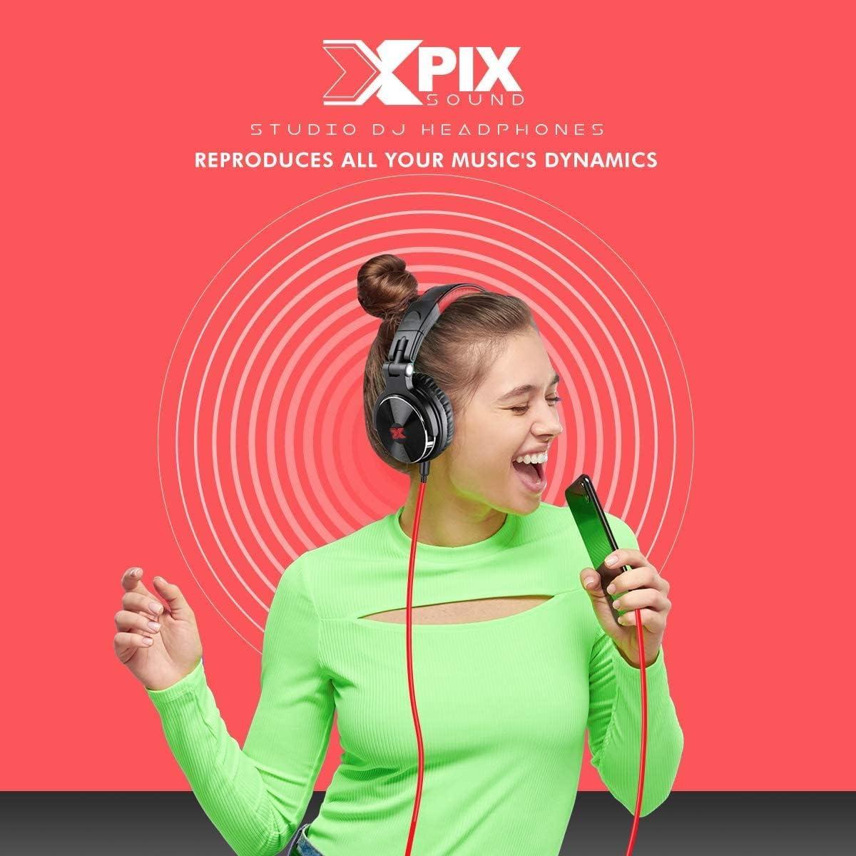 Auriculares DJ XPIX PX-PRODJ Cerrados Estéreo 20Hz-20kHz