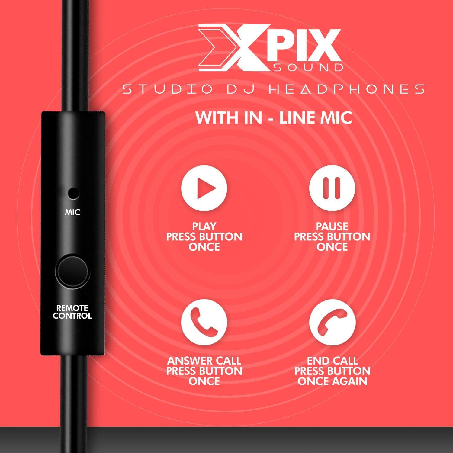 Auriculares DJ XPIX PX-PRODJ Cerrados Estéreo 20Hz-20kHz