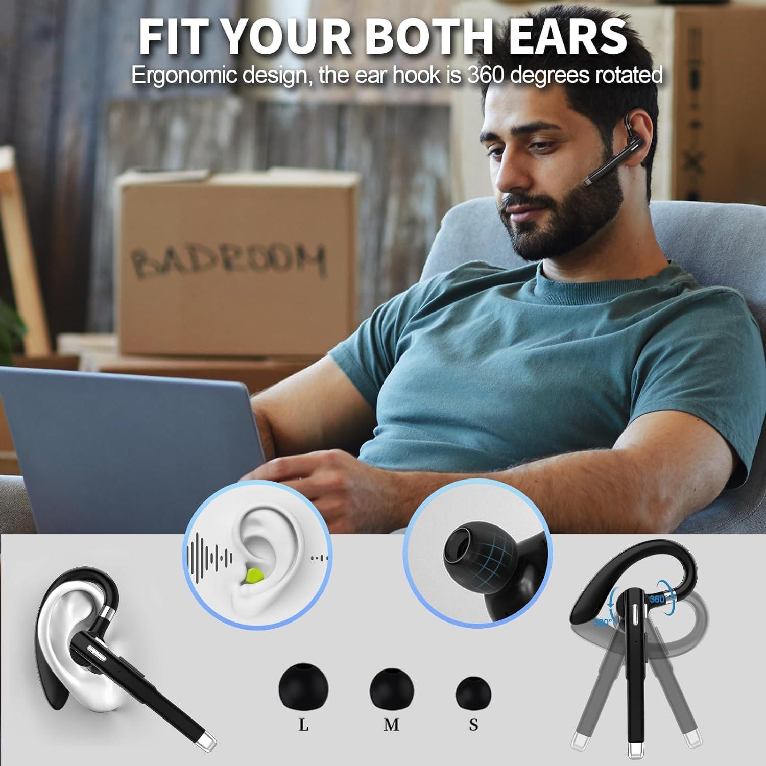 Auricular Bluetooth KESIEME F8 Inalámbrico con Cancelación de Ruido