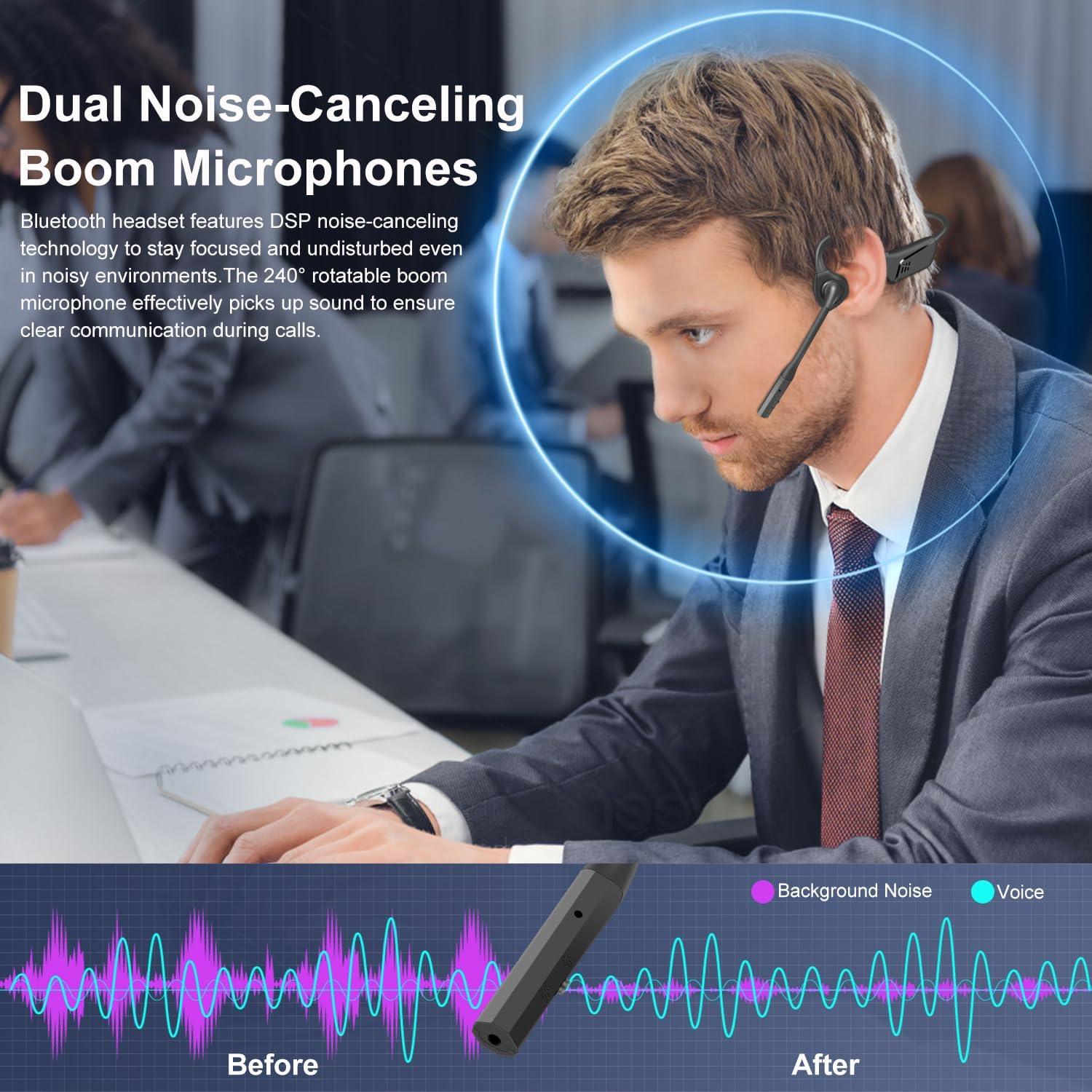 Auriculares Bluetooth Seflorgo G3 con micrófono y cancelación de ruido