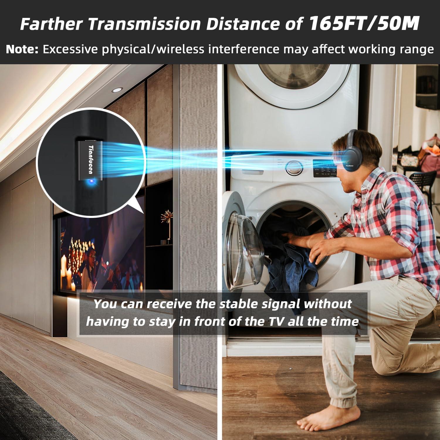 Auriculares Inalámbricos BKM400 Tianfucen para TV, 20h Batería