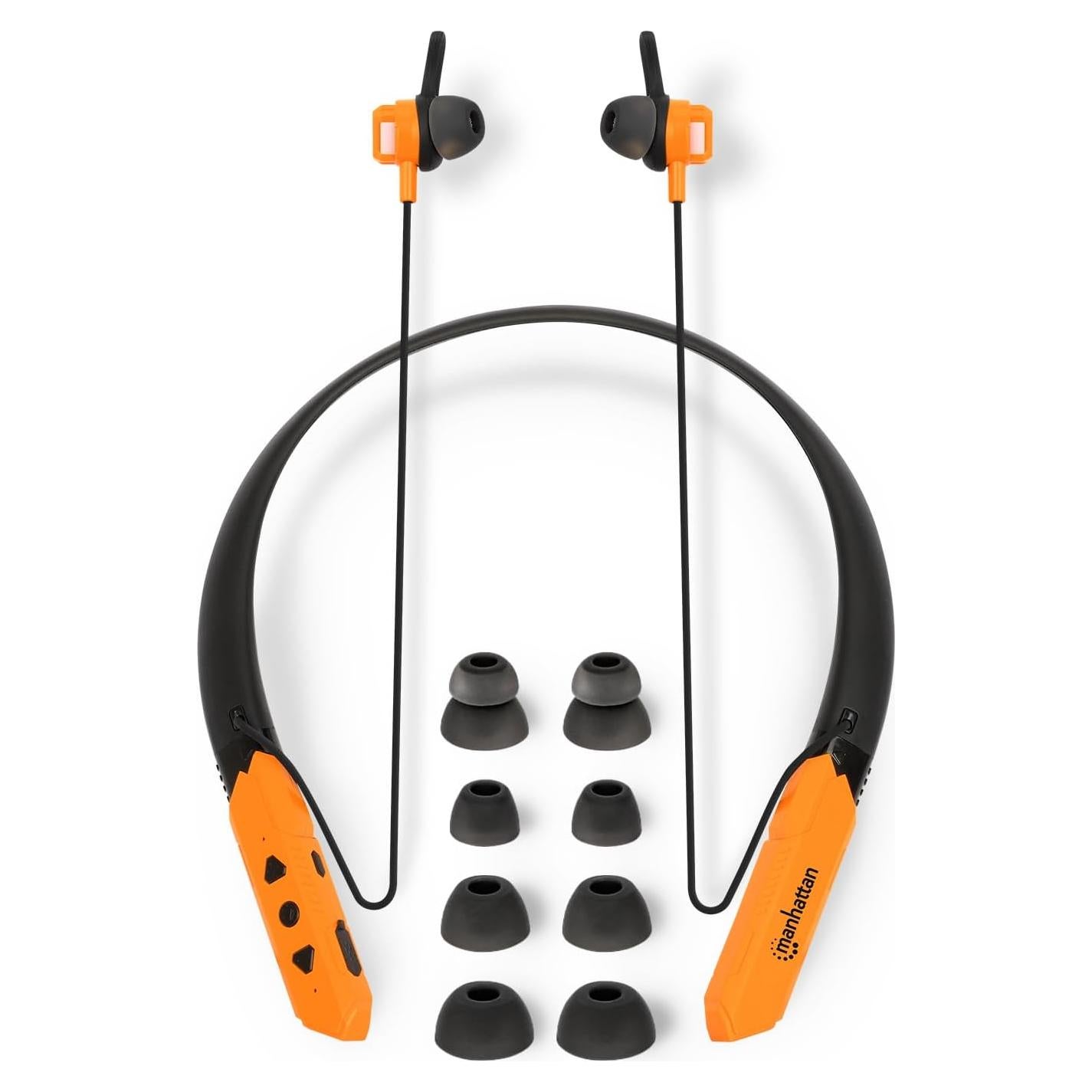 Auriculares Inalámbricos Bluetooth MANHATTAN 179829 - 15H Batería, IPX4