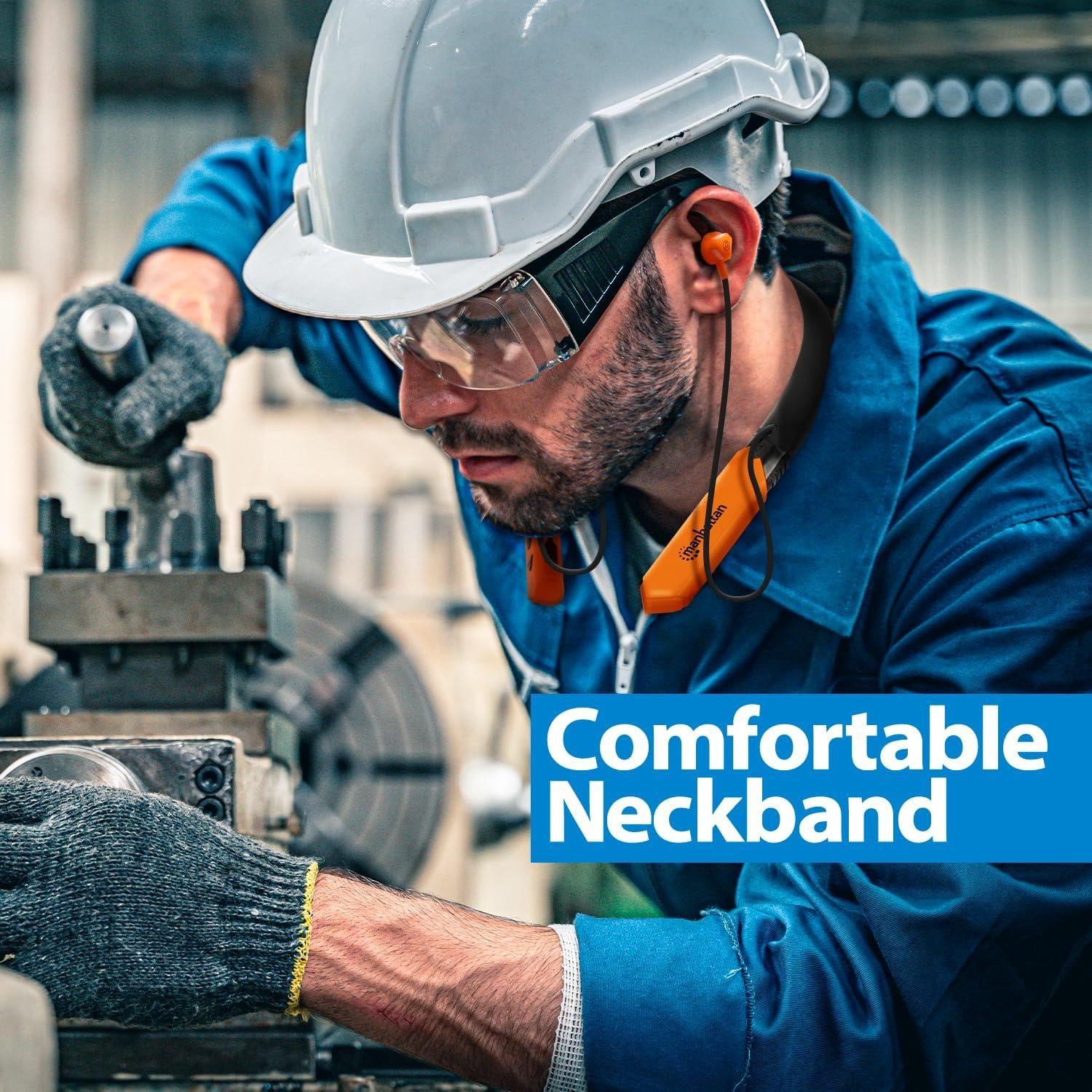 Auriculares Inalámbricos Bluetooth MANHATTAN 179829 - 15H Batería, IPX4