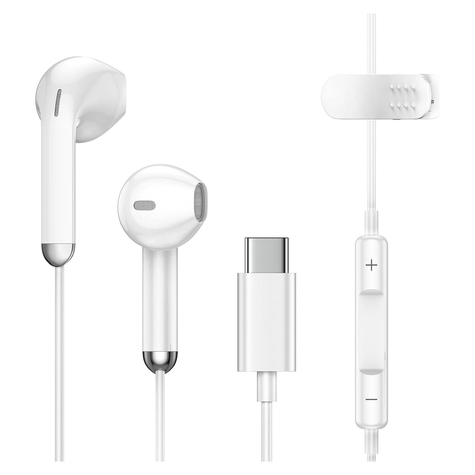 Auriculares USB C con micrófono para iPhone 16/15 y Samsung