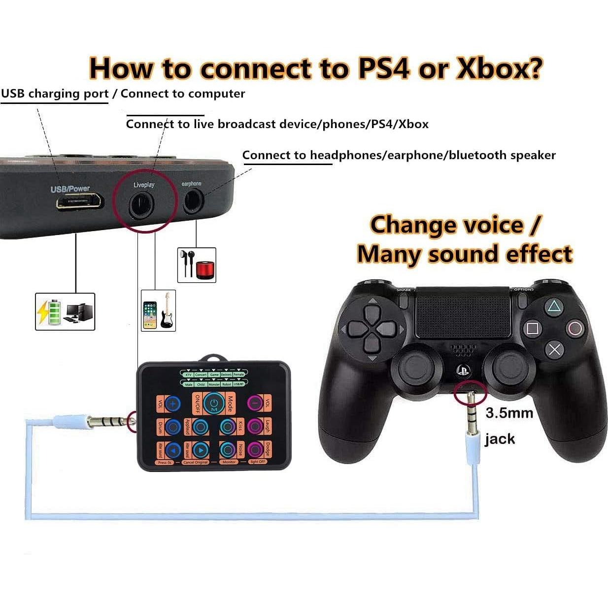 Auriculares para Juegos CofeLife MK0029 con Cambiador de Voz