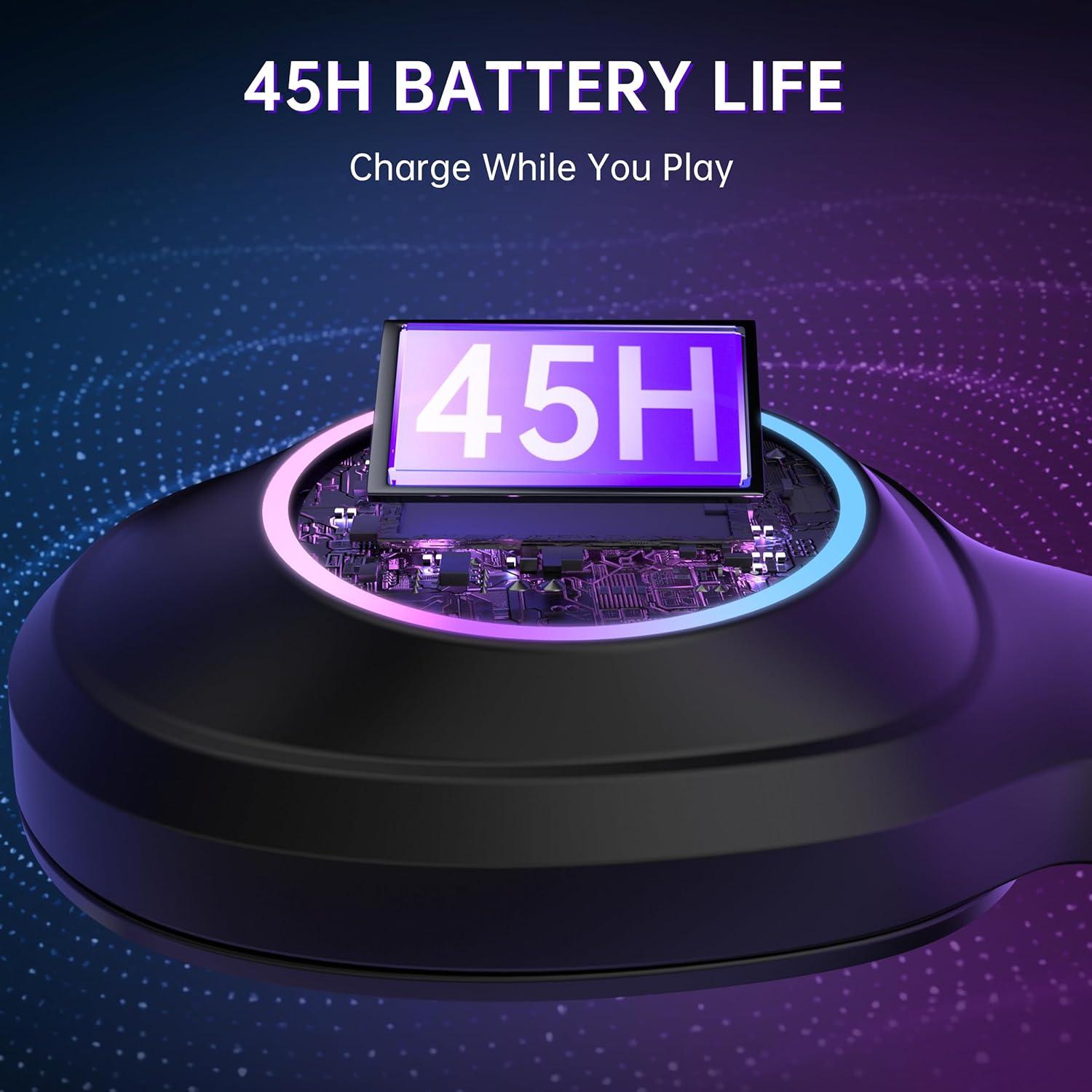 Auriculares Gaming Inalámbricos AOC ACG 2502 - 45H, 20ms, RGB