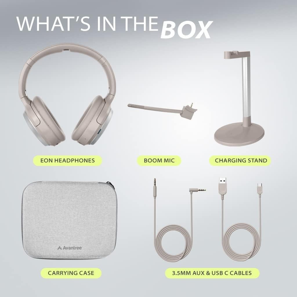 Auriculares Bluetooth Avantree Eon con ANC y micrófono desmontable