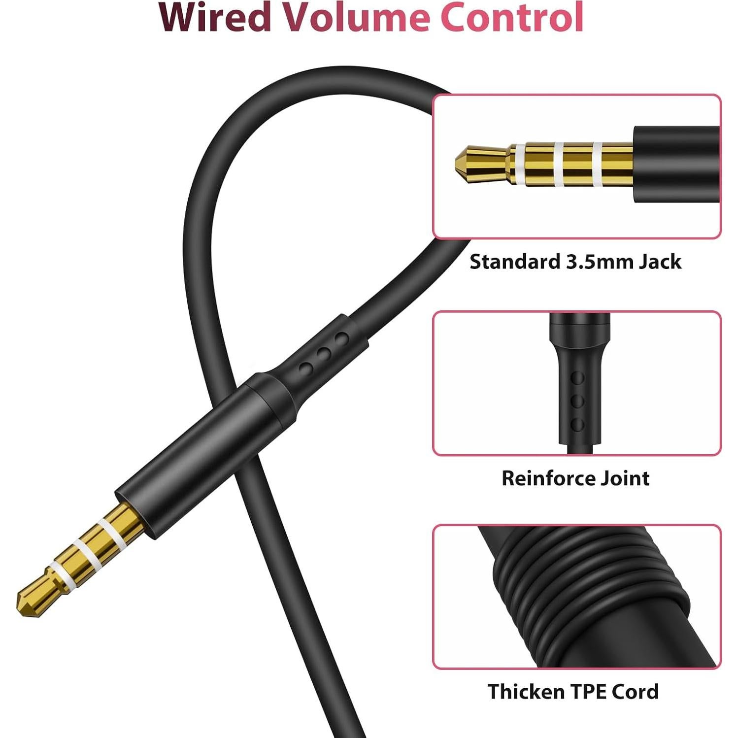 Auriculares In-Ear COOYA con Cable 3.5mm y Micrófono HiFi