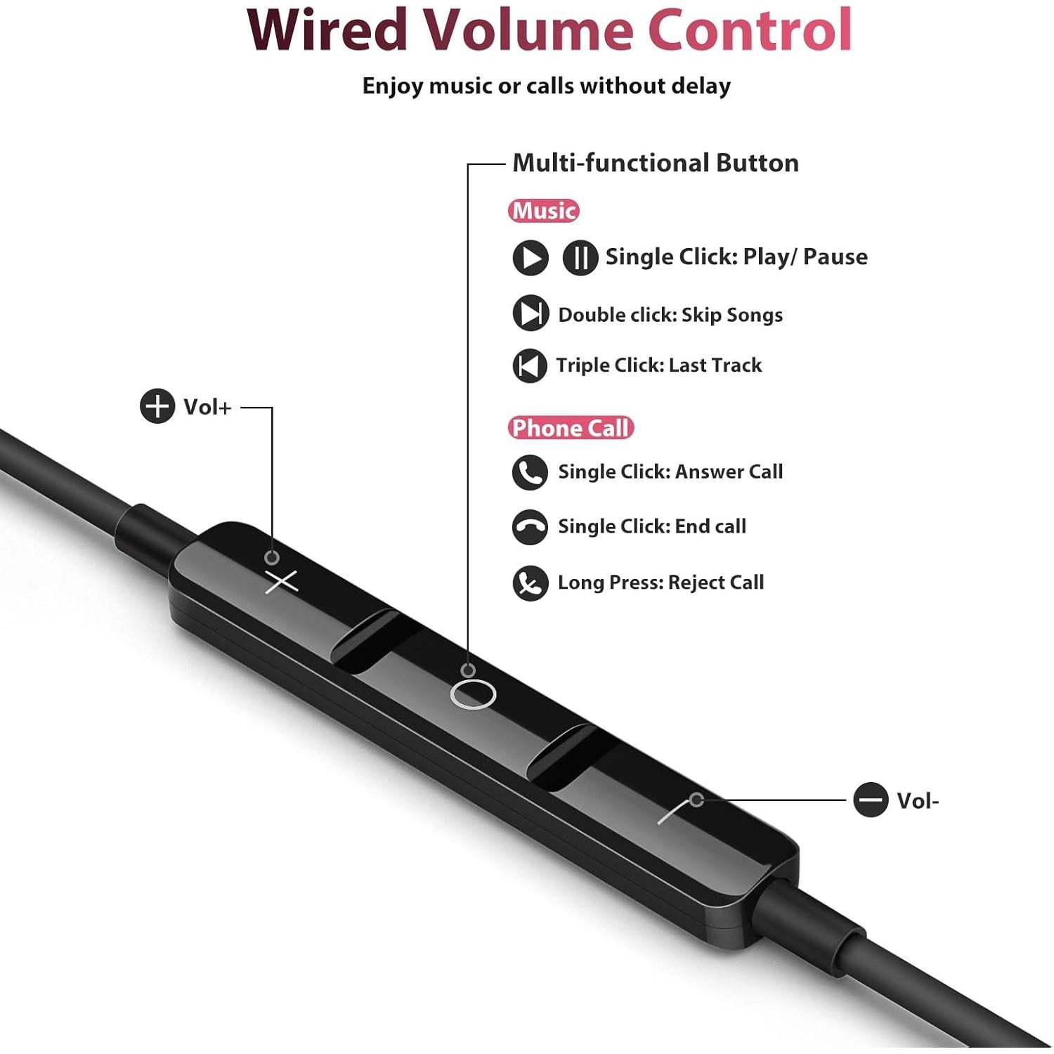Auriculares In-Ear COOYA con Cable 3.5mm y Micrófono HiFi