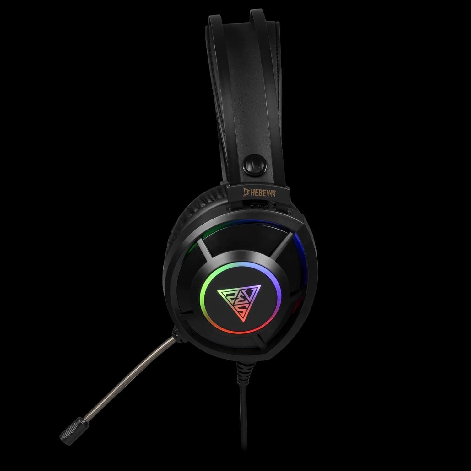 Auriculares Gaming GAMDIAS HEBE M3 RGB 50mm USB