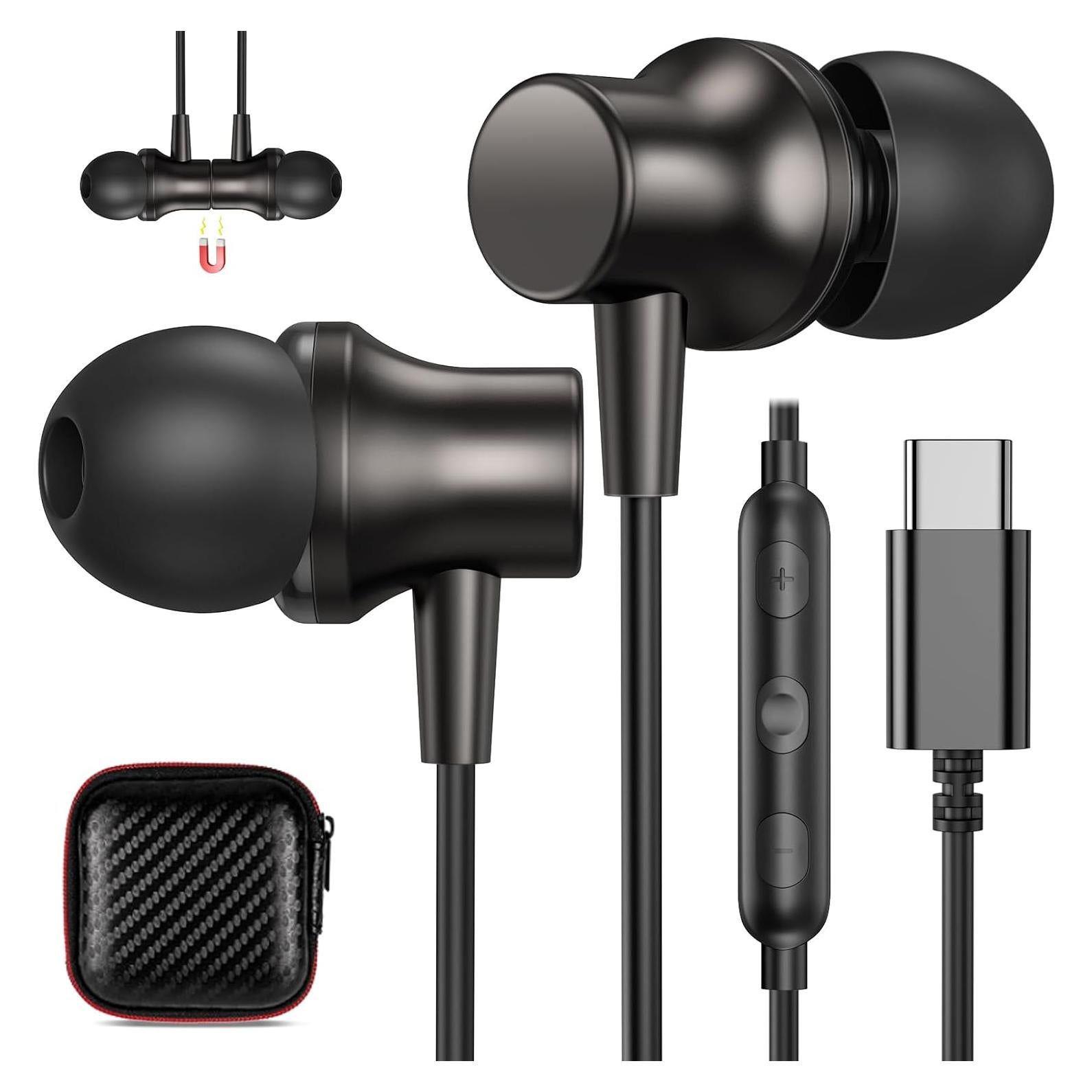 Auriculares In-Ear COOYA USB C con Micrófono y Cancelación de Ruido