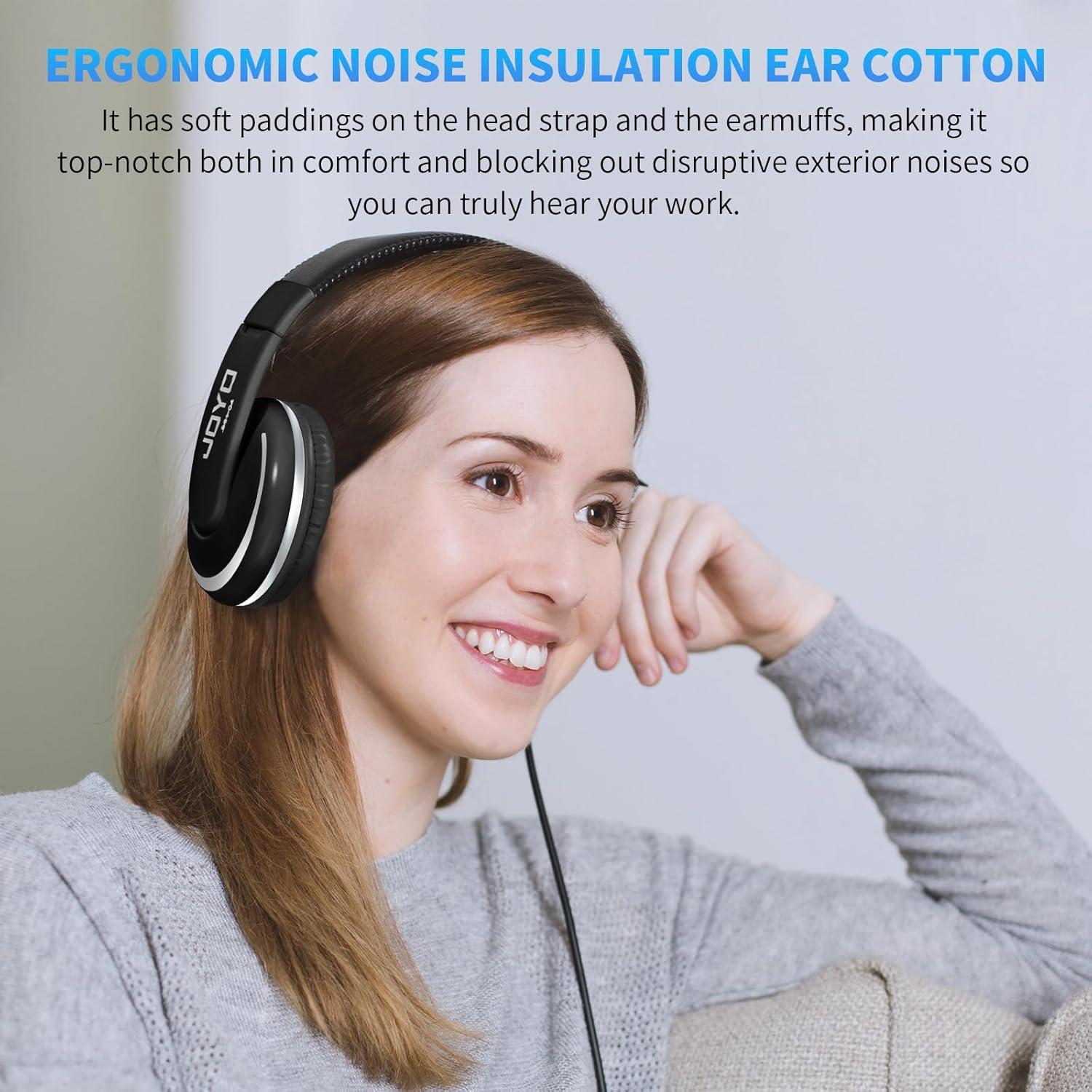 Auriculares de Monitor JOYO JMH-04 Over Ear 40mm con Cable