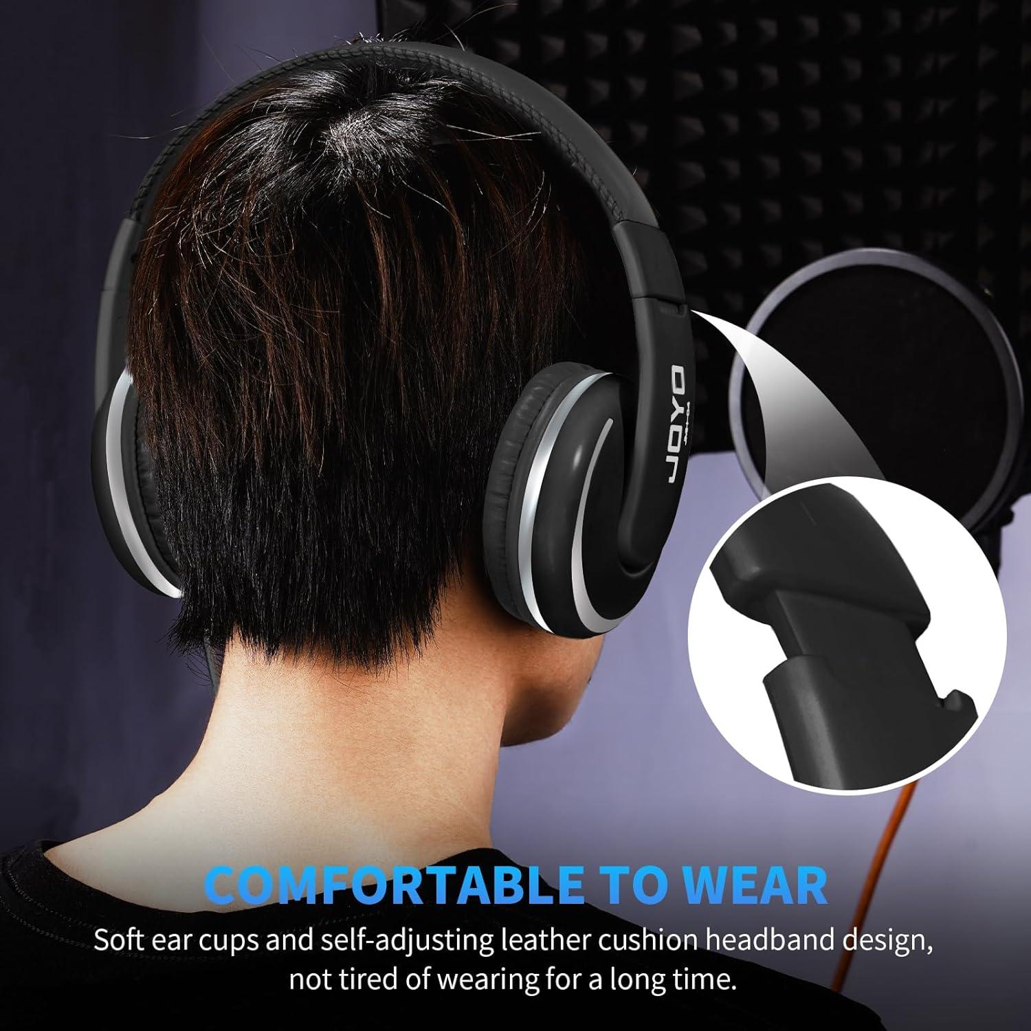 Auriculares de Monitor JOYO JMH-04 Over Ear 40mm con Cable