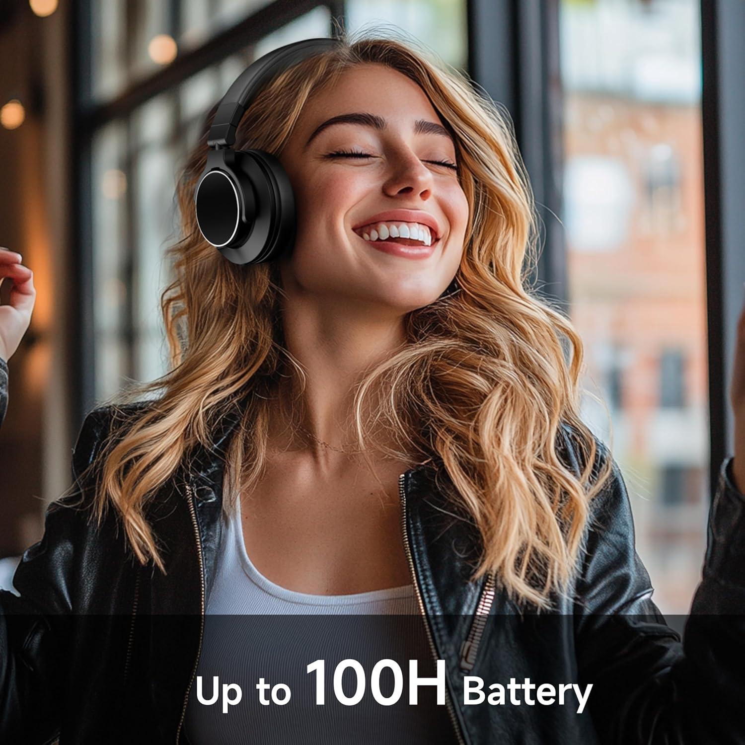 Auriculares Bluetooth Rumoon BT9944 Over Ear 50mm Negro