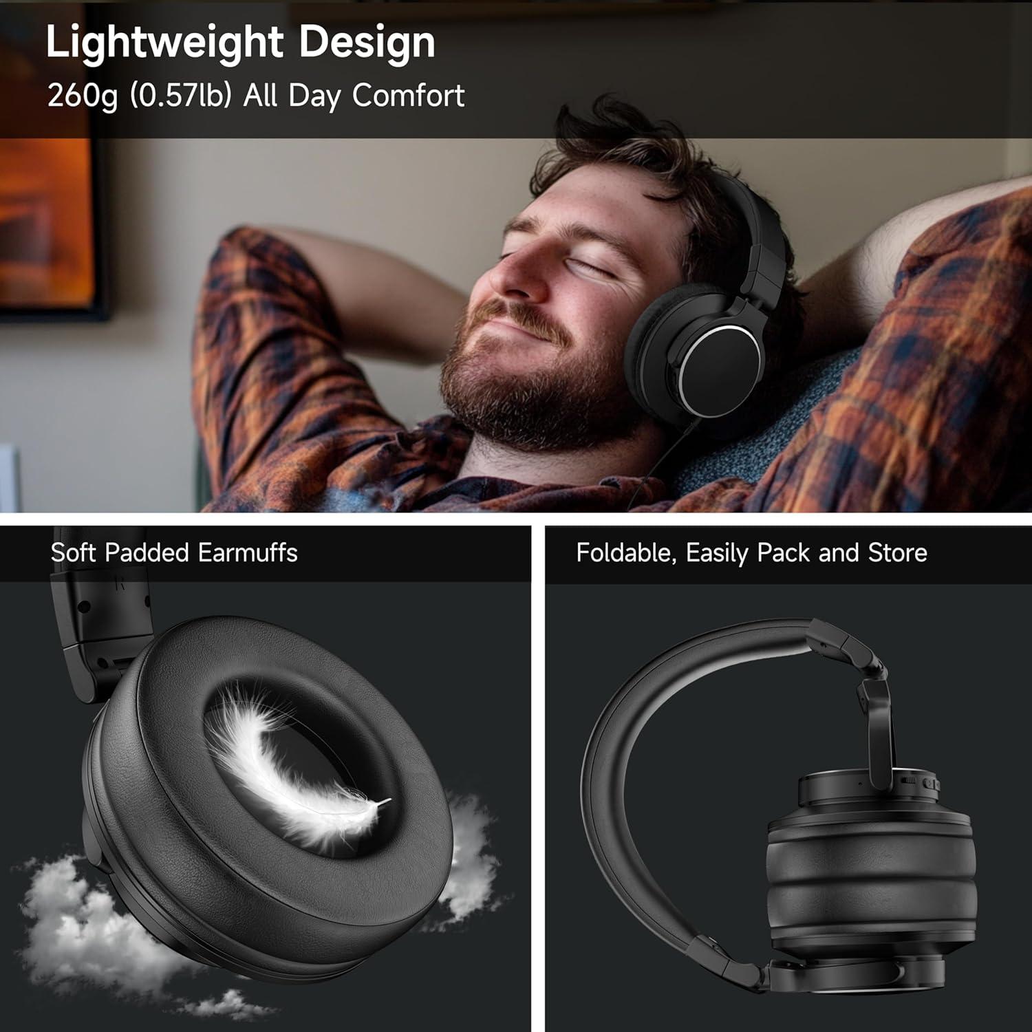 Auriculares Bluetooth Rumoon BT9944 Over Ear 50mm Negro