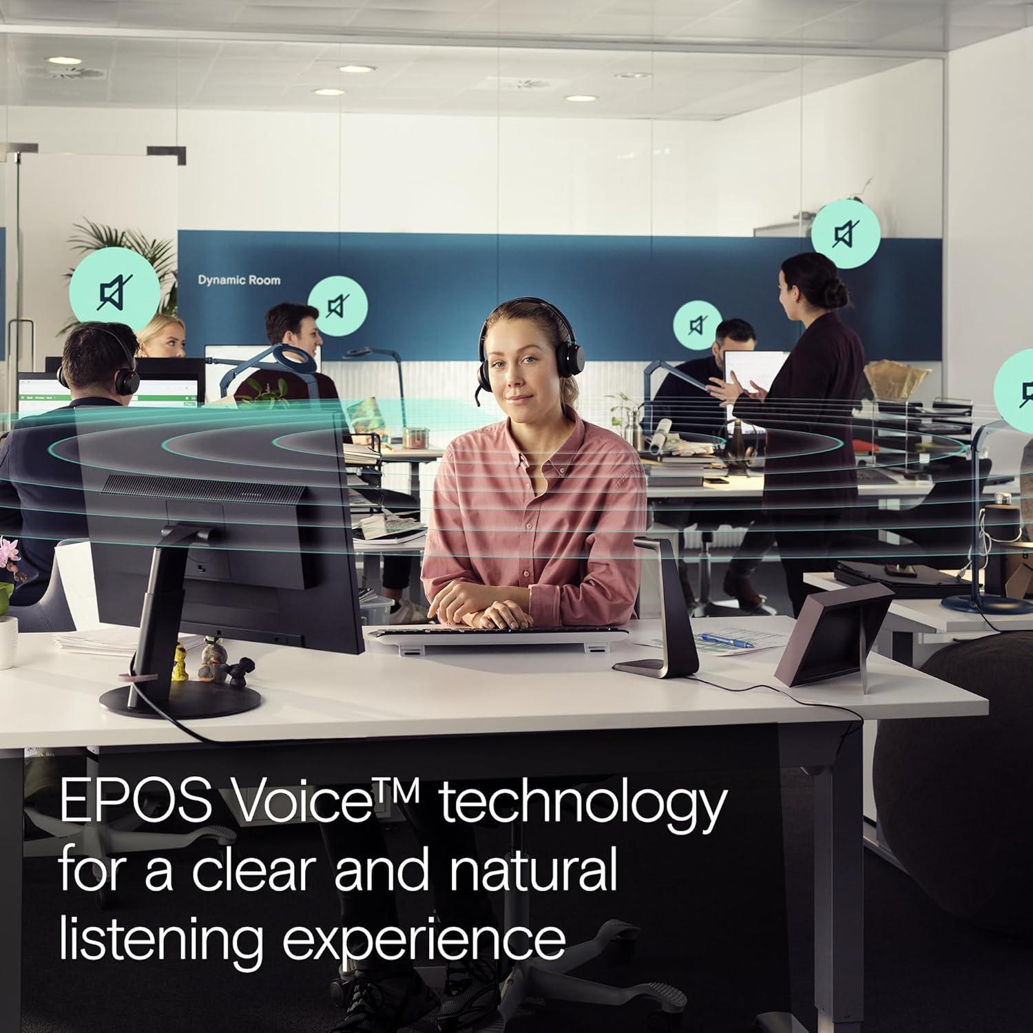 Auricular EPOS Impact 1061T Inalámbrico con ANC y Micrófono AI