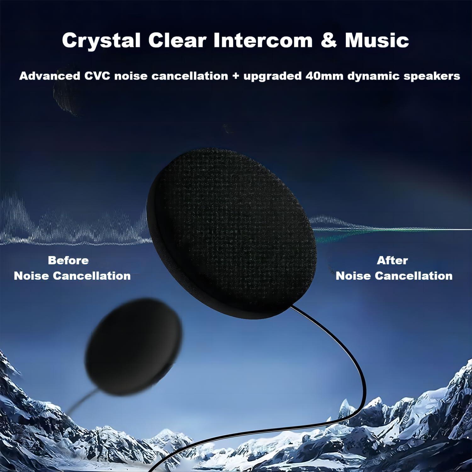 Auricular Bluetooth Fodsports FX6 para Motocicleta - 6 Riders