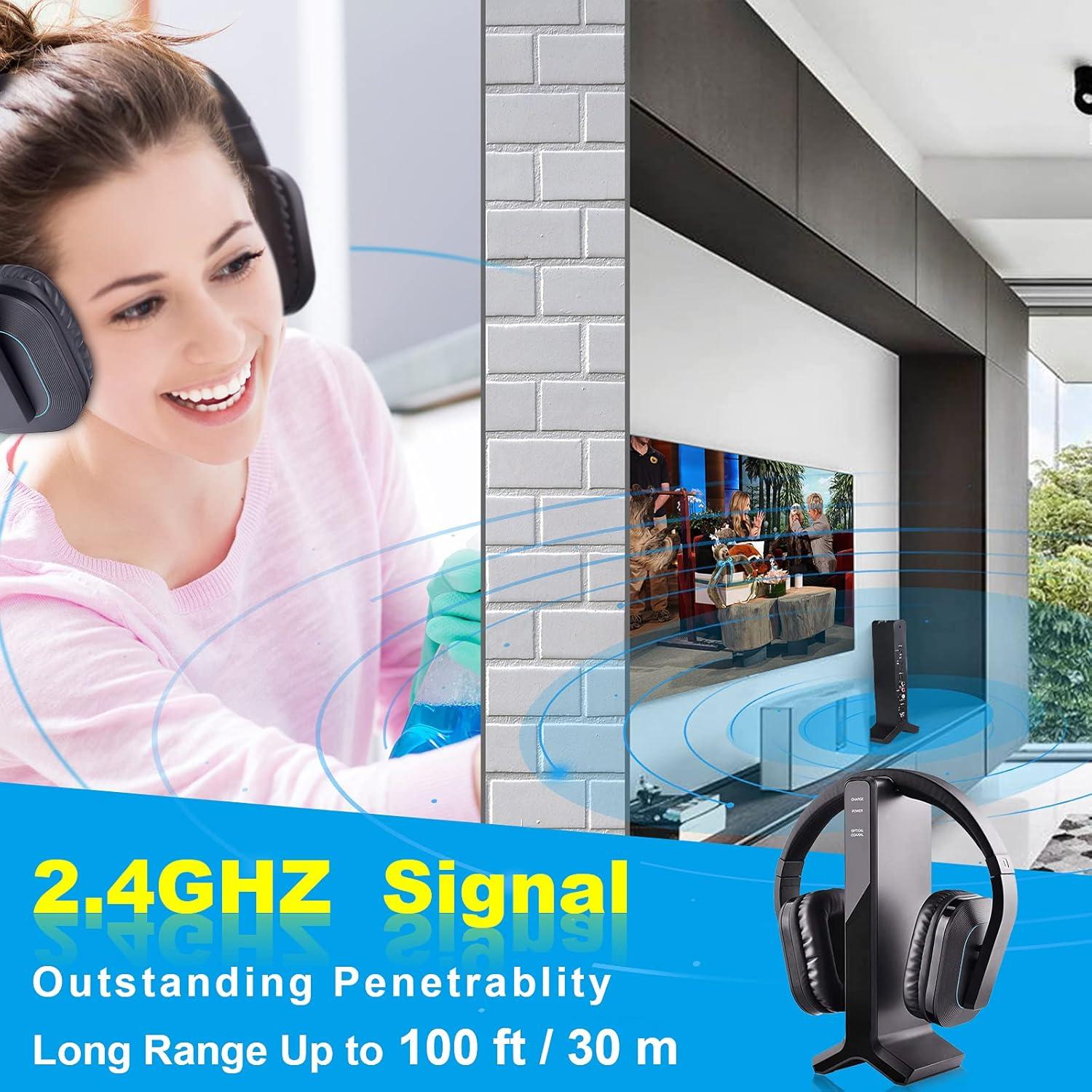 Auriculares Inalámbricos D1 ARKON para TV con Carga RF 30m