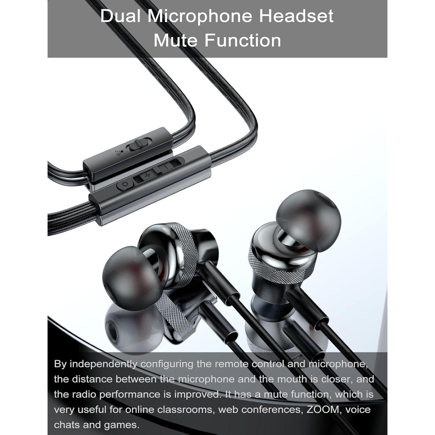 Auriculares USB Tipo C OKCSC con Micrófono y Control de Ruido