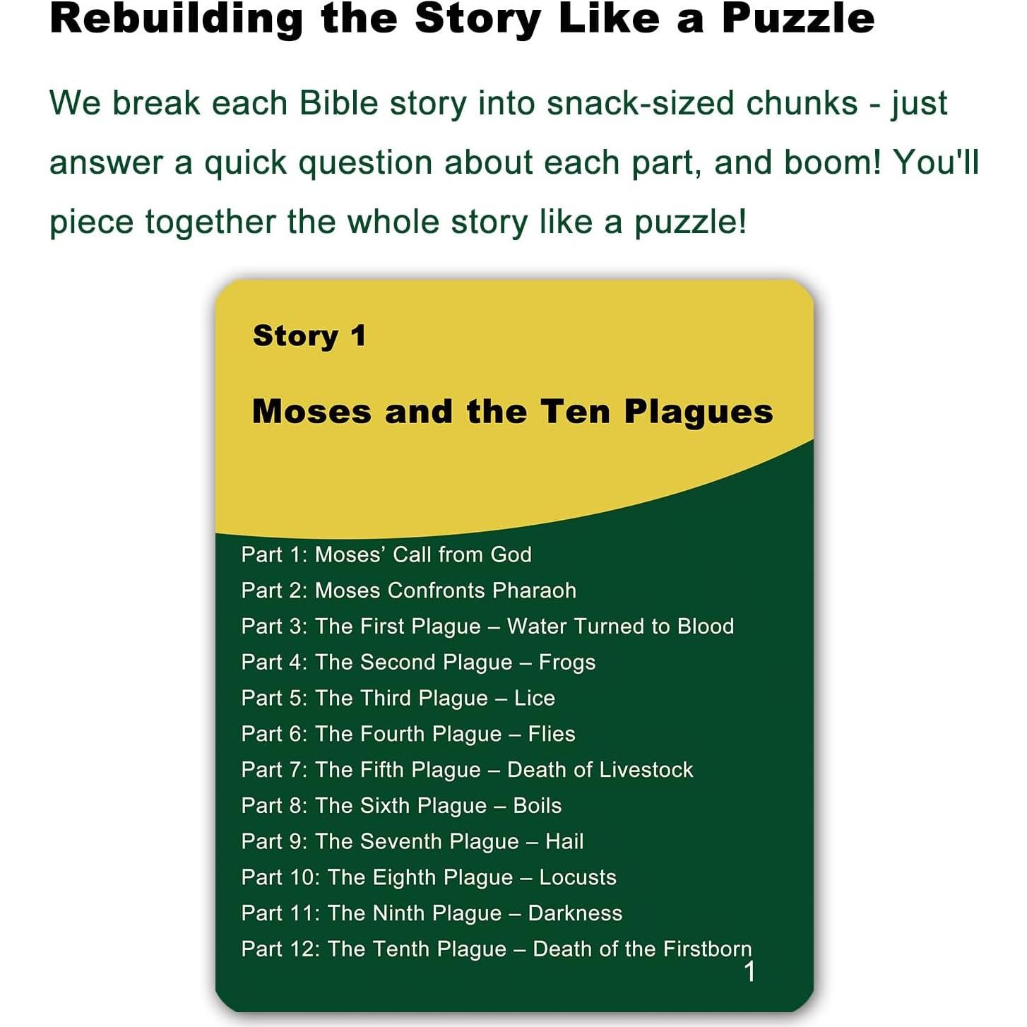 Docdeer 20 Tarjetas de Trivia Bíblica | Juego Familiar