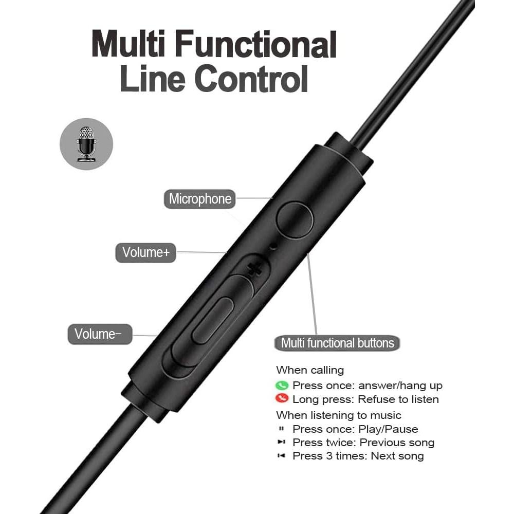 Auriculares USB-C DUOYHIEL DL43 HiFi con micrófono y control