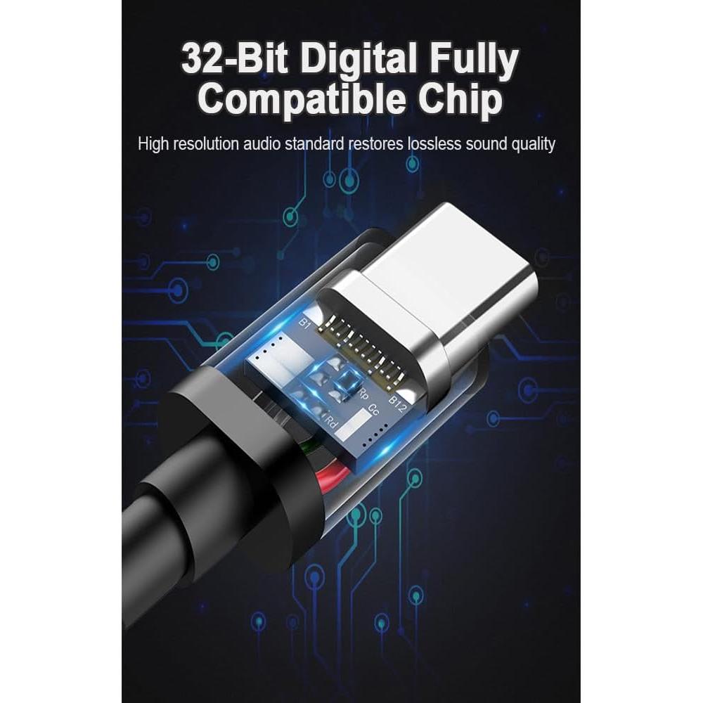 Auriculares USB-C DUOYHIEL DL43 HiFi con micrófono y control