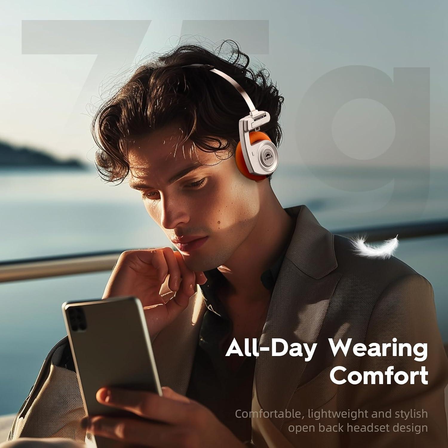 Auriculares Inalámbricos Retro okcsc Verde 40mm Bluetooth 5.3