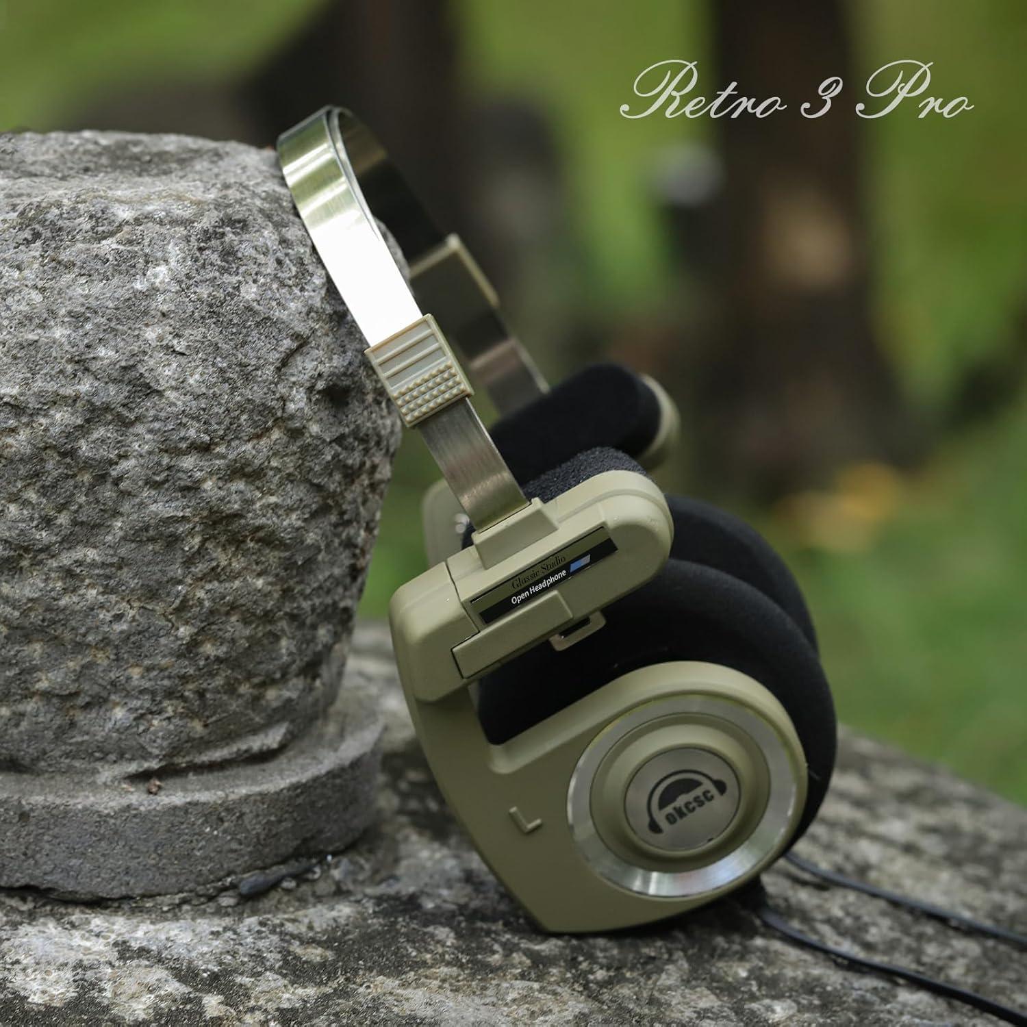 Auriculares Inalámbricos Retro okcsc Verde 40mm Bluetooth 5.3