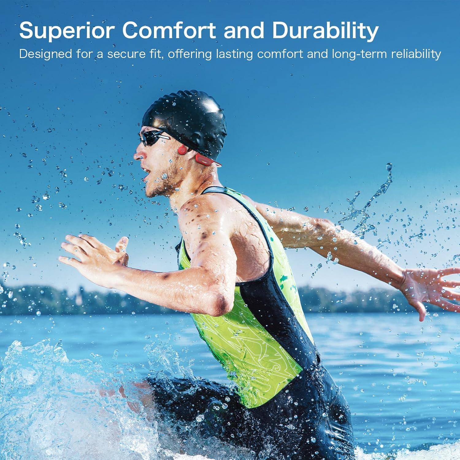 Auriculares Wantek Conducción Ósea Bluetooth IP68 32GB Natación