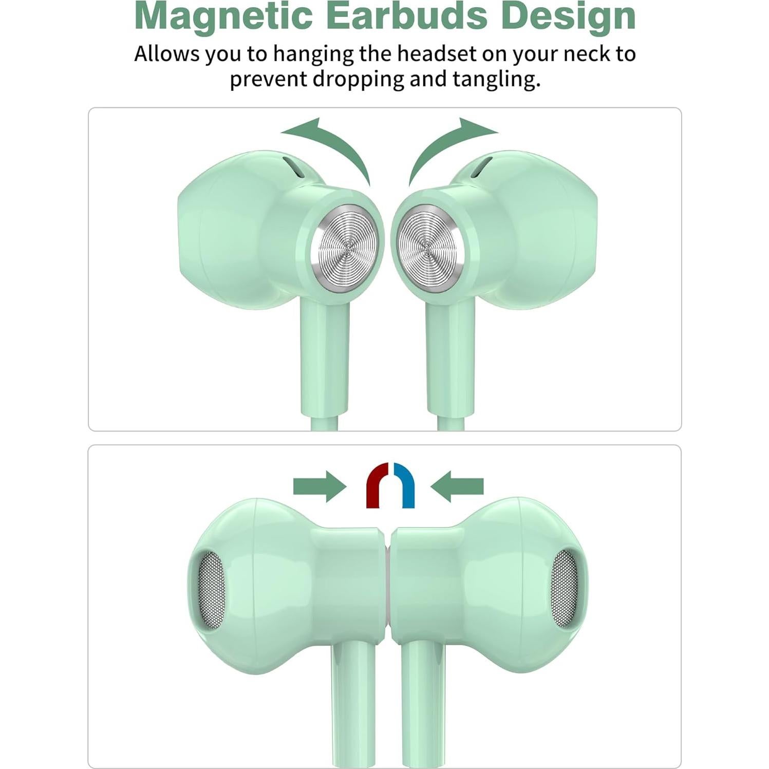 Auriculares USB C iMangoo 1.2m con micrófono para iPhone y Samsung