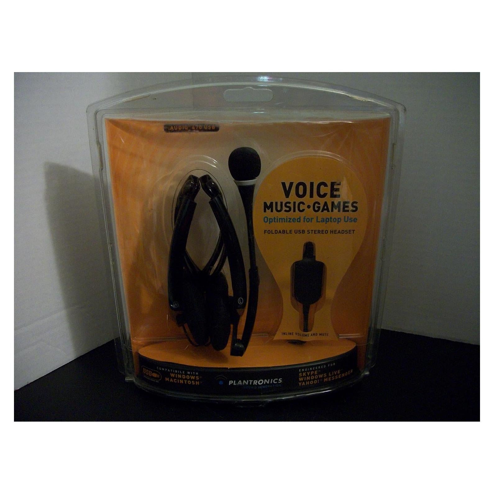 Auriculares Estéreo Plegables Plantronics .Audio 470 USB - Conexión para Laptop