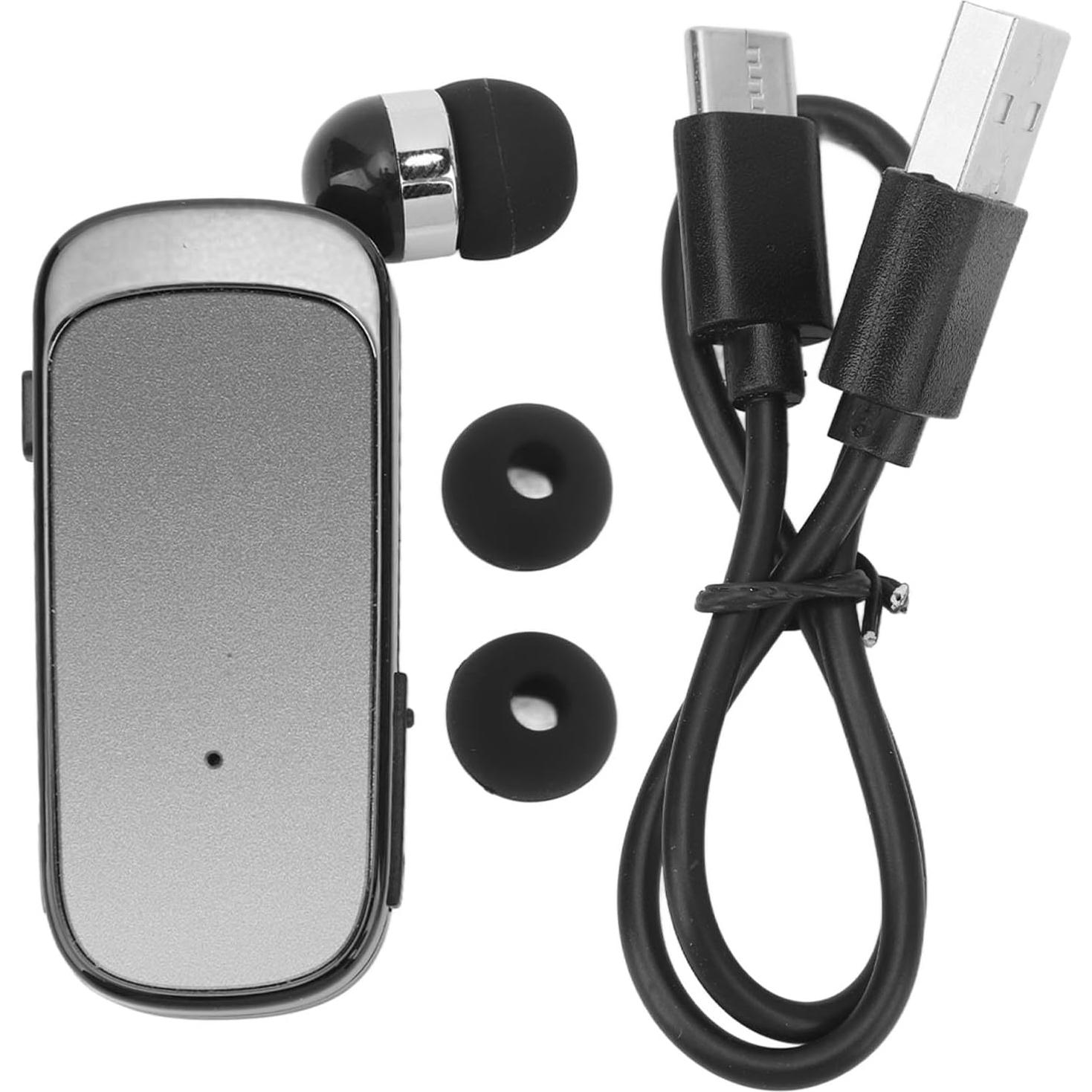 Auriculares Inalámbricos Retráctiles Yoidesu V5.2 Bluetooth Negro